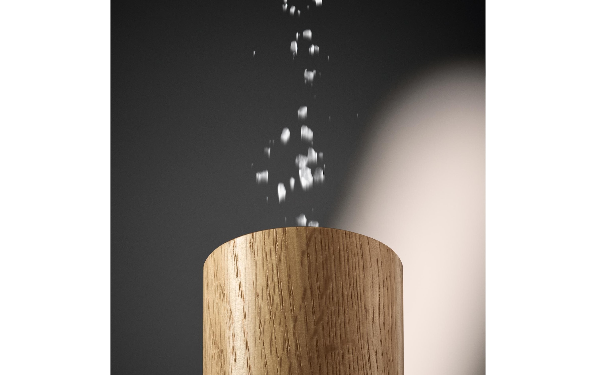 WMF Moulin à épices »Nature Pro Edelstahl« Keramikmahlwerk, einstellbarer Mahlgrad, Aromaschutzdeckel, Holz