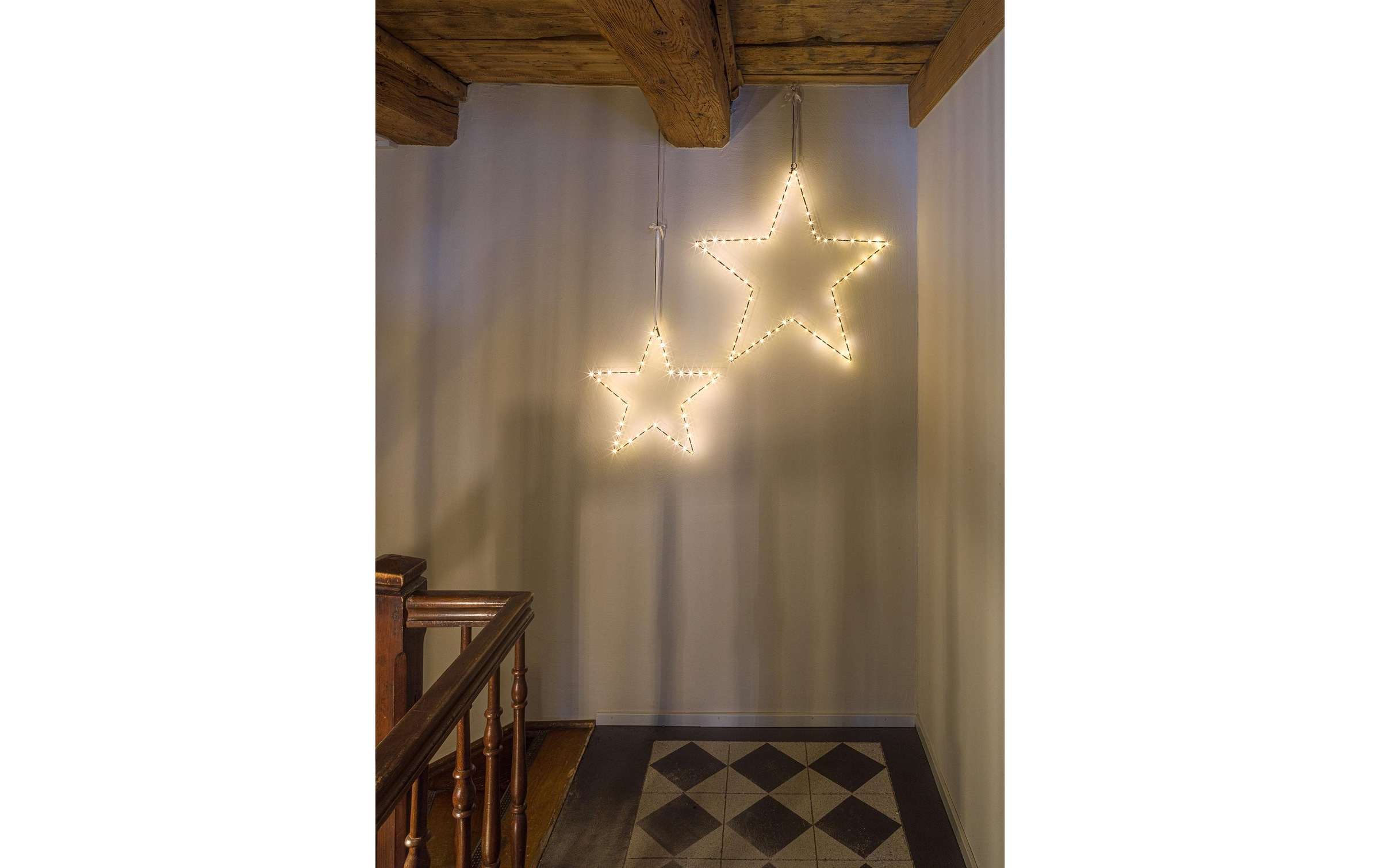 STT LED Stern »M 80 LEDs Schwarz« LED-Modul Warmweiss