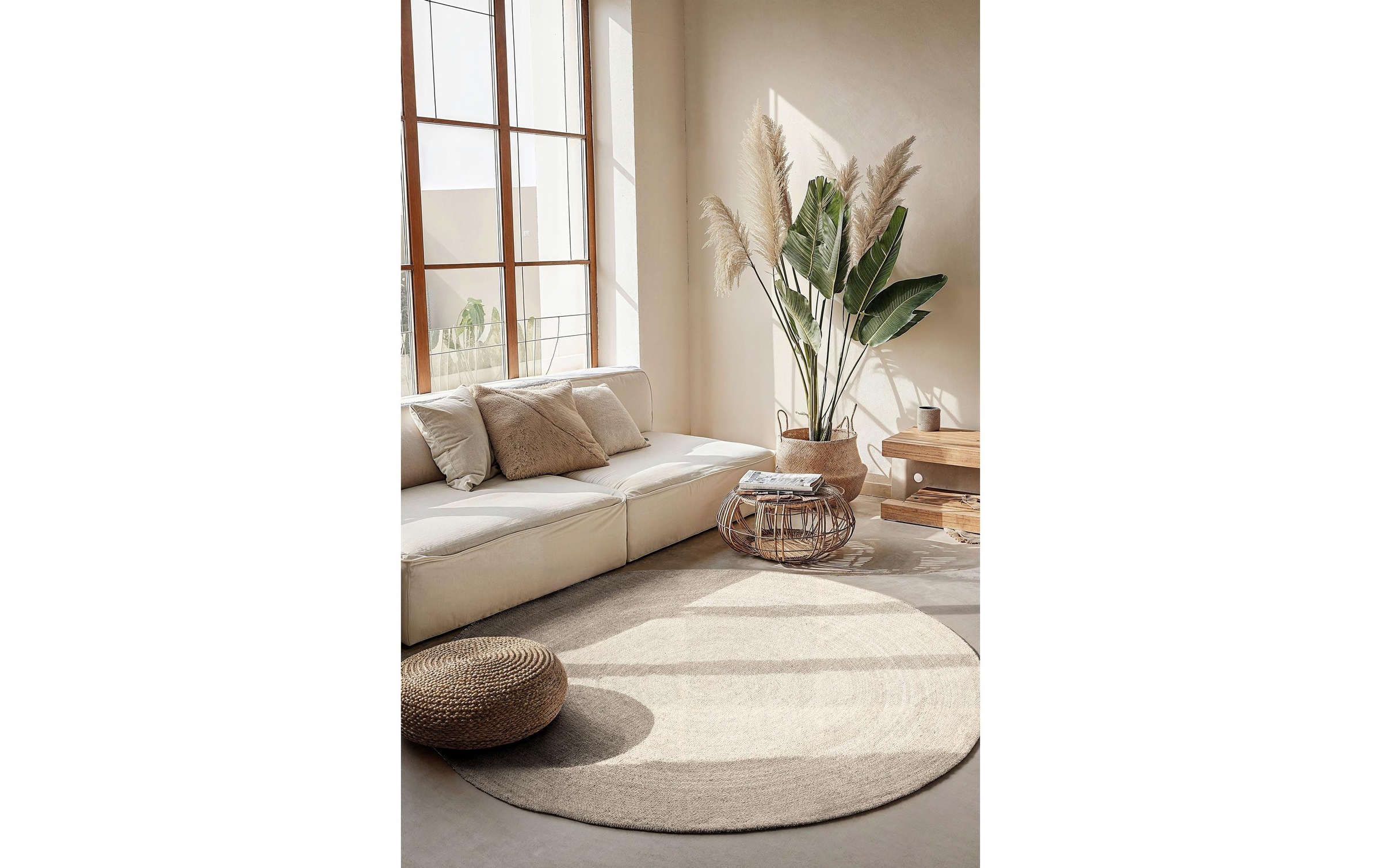 HANSE Home Teppich »Rangpur Juteteppich, in rund und oval« oval 10 mm Höhe handgewebt, 100% Jute , Natur, Wohnzimmer, Flur, Boho, Skandi