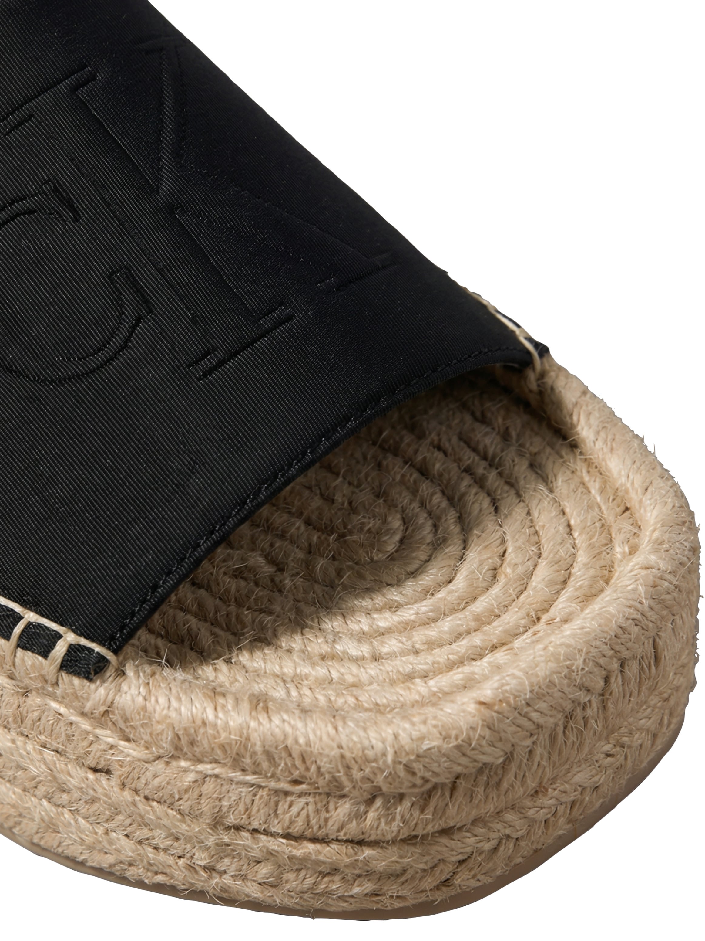 Calvin Klein Pantolette »FLATF ESPA NEOP MG«  Sommerschuh, Strandschuh mit Plateau, schmale Form