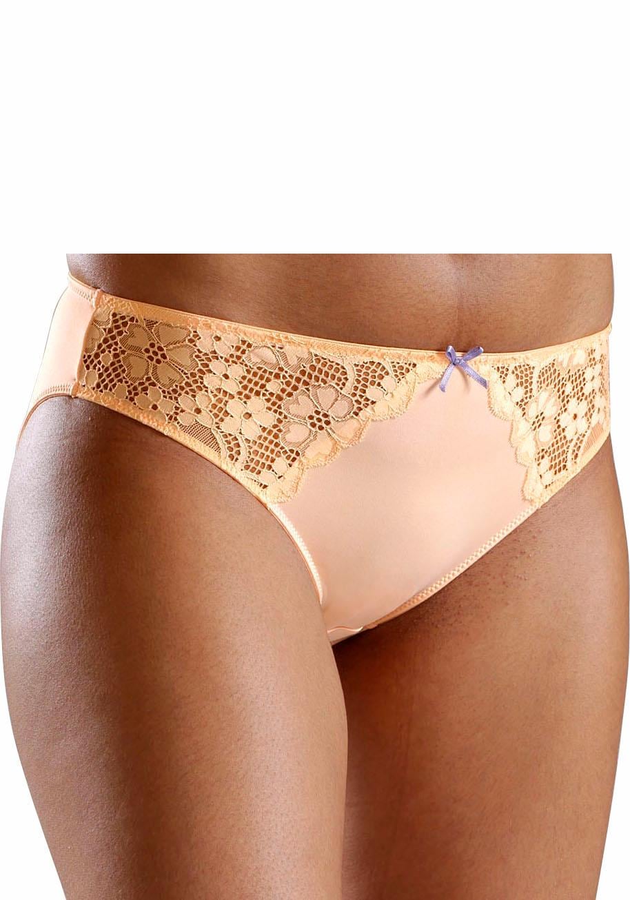 petite fleur Slip 3 cuis tlg., mit leicht transparenter Jacquardspitze an den Seiten