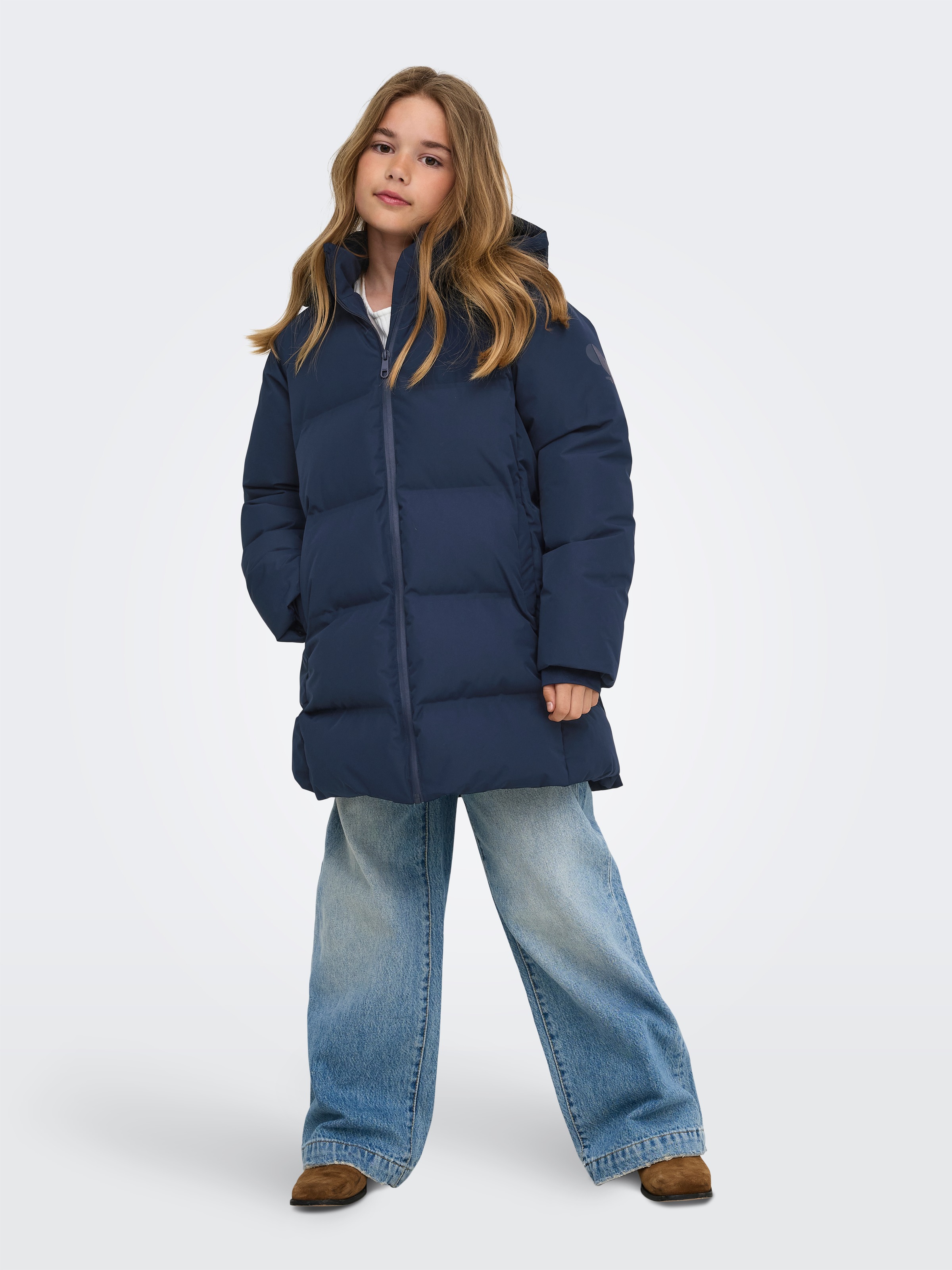 KIDS ONLY Steppjacke »KOGELLIE FUNTIONAL HOOD LONG JACKET OTW« mit Kapuze