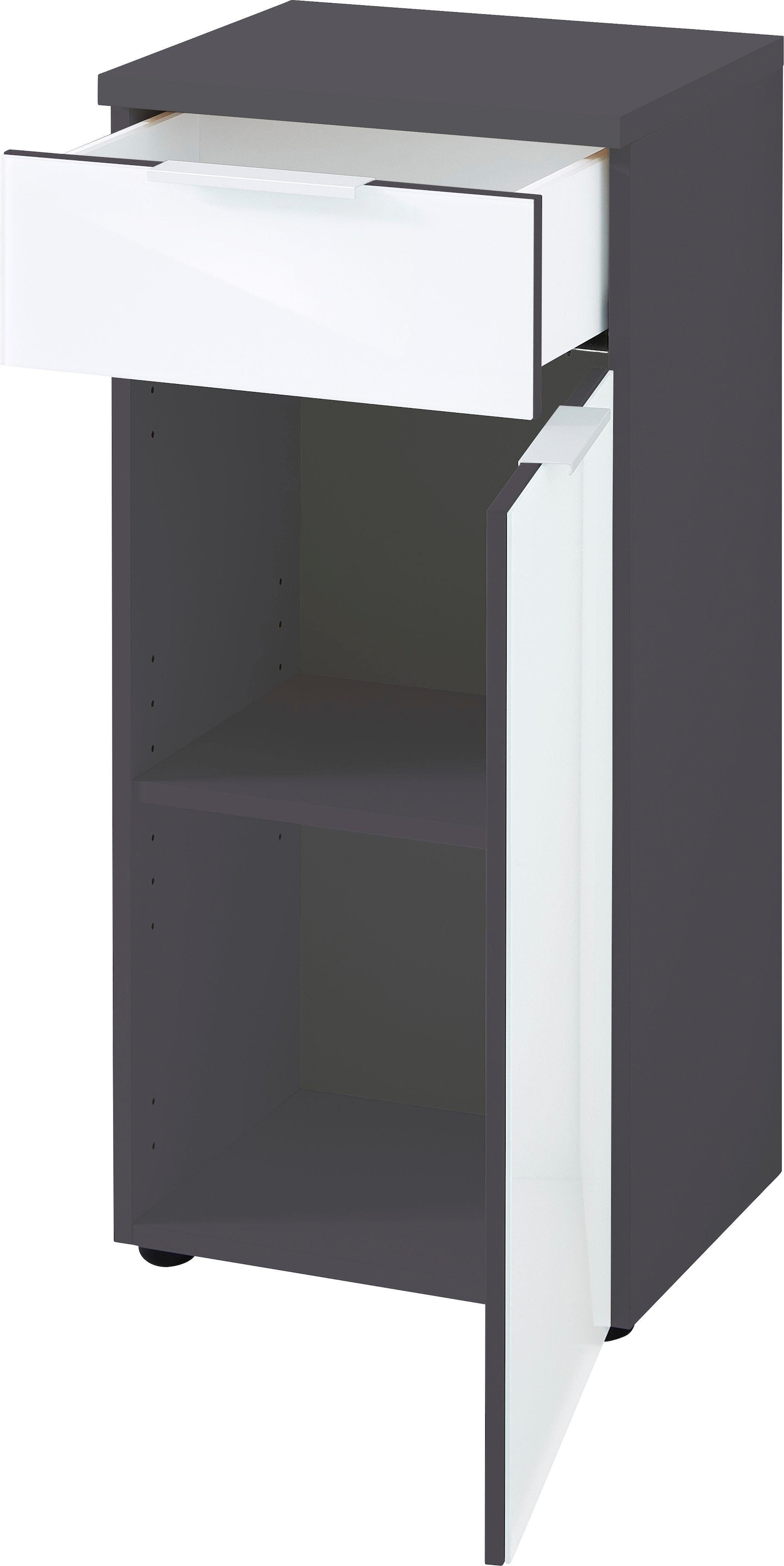 GERMANIA Armoire basse »Pescara« Front mit Glasauflage