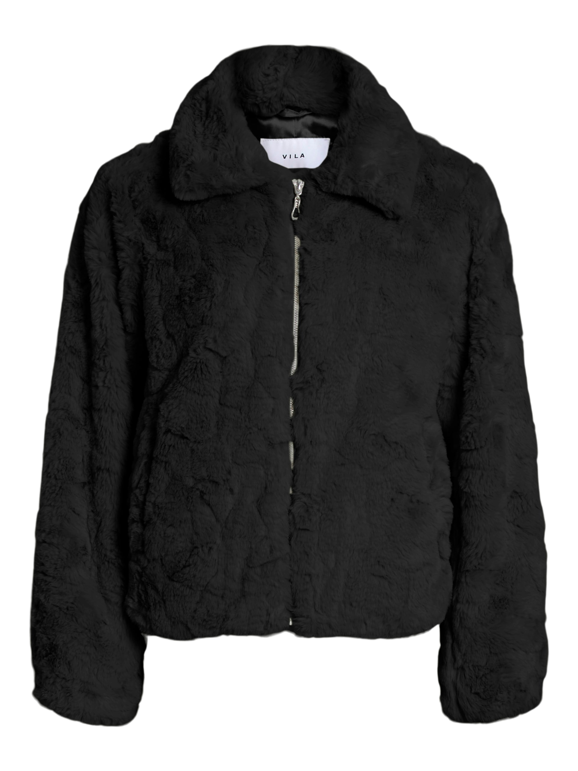 Vila Fellimitatjacke »VIDORTE L/S JACKET/PB« ohne Kapuze