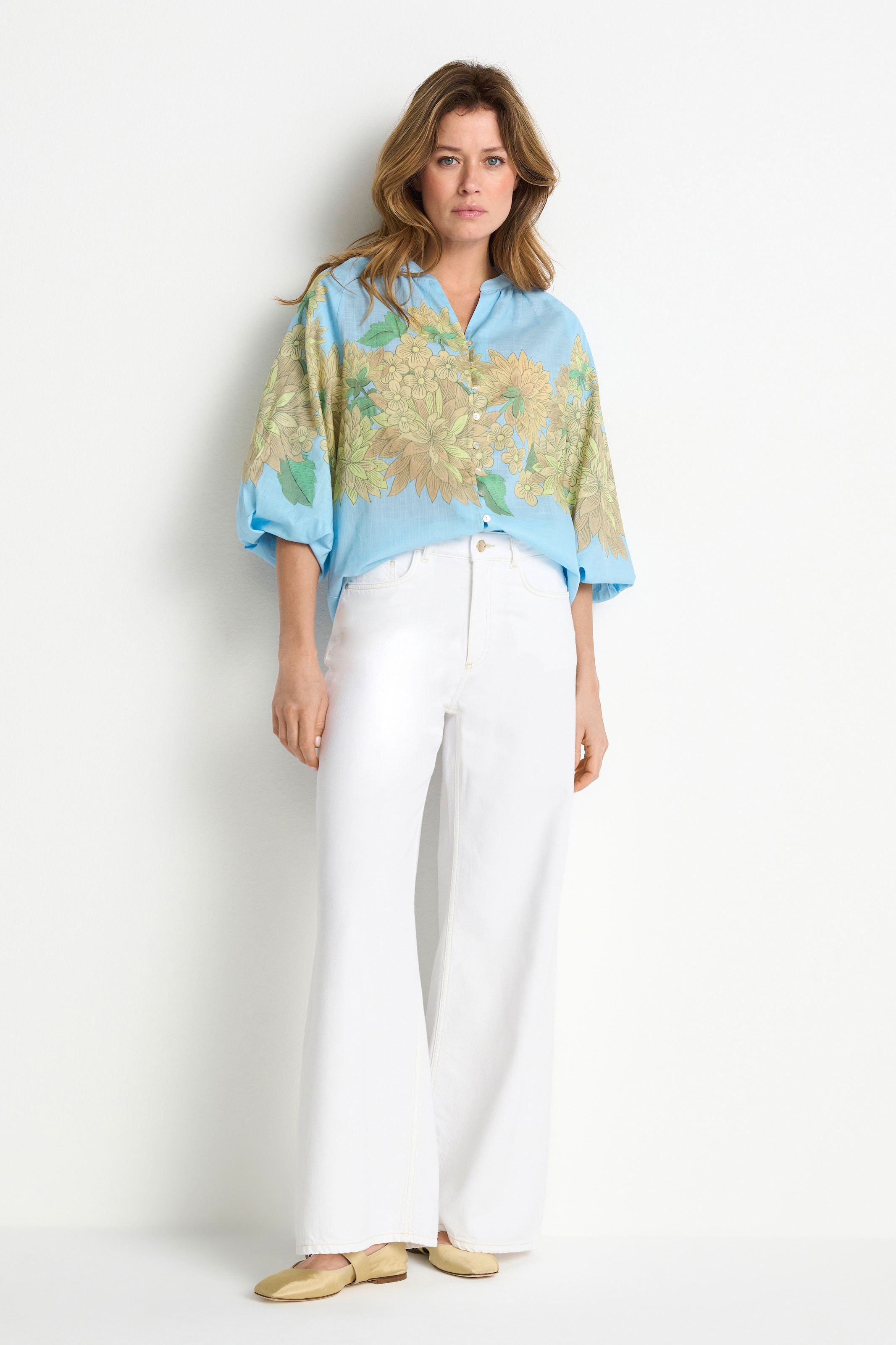 RICHROYAL Klassische Bluse Regular fit mit Blumenmuster