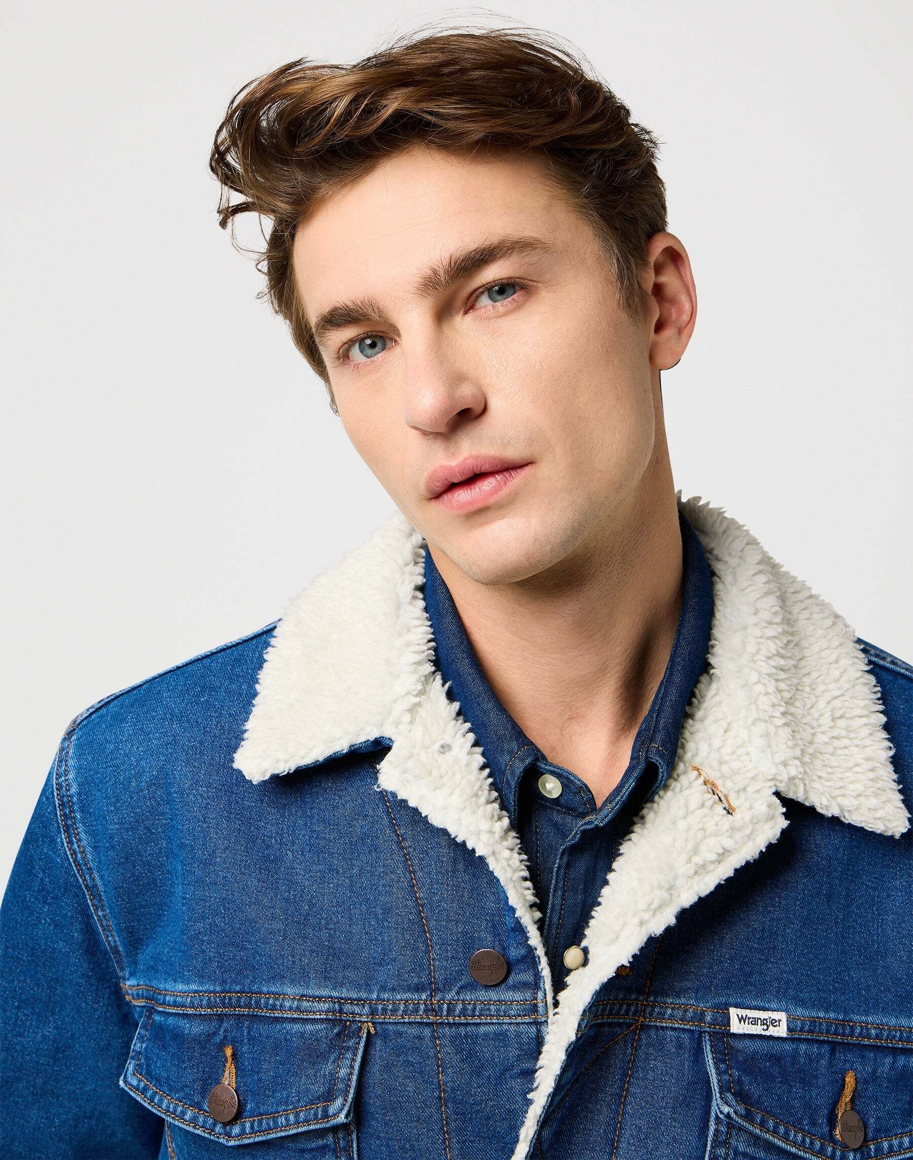 Wrangler Veste en jean »WRANGLER Jeansjacke Sherpa Classic Jacket«