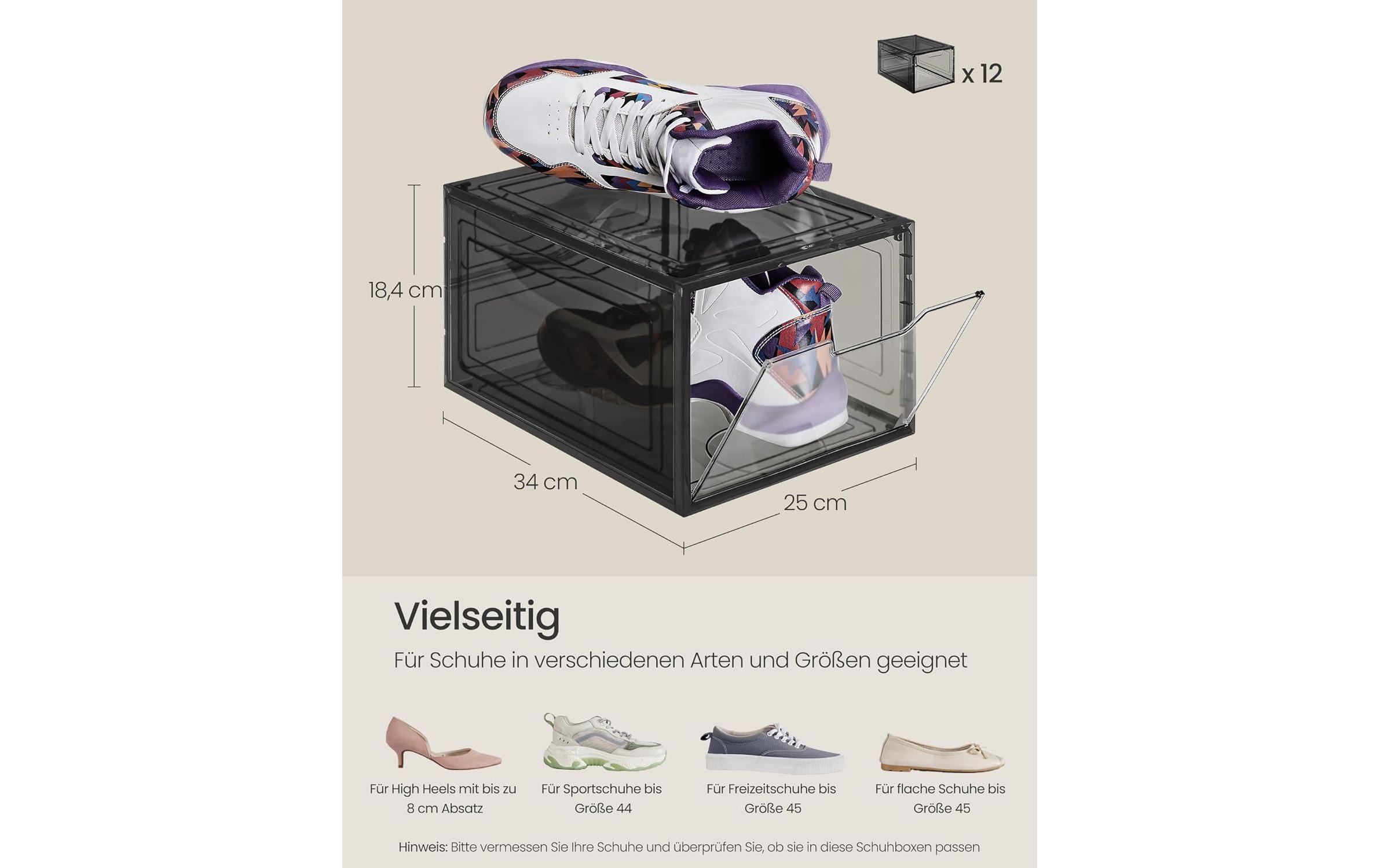 SONGMICS Empileur de chaussures »34 x 25 x 18,4 cm« 12 cuis tlg.