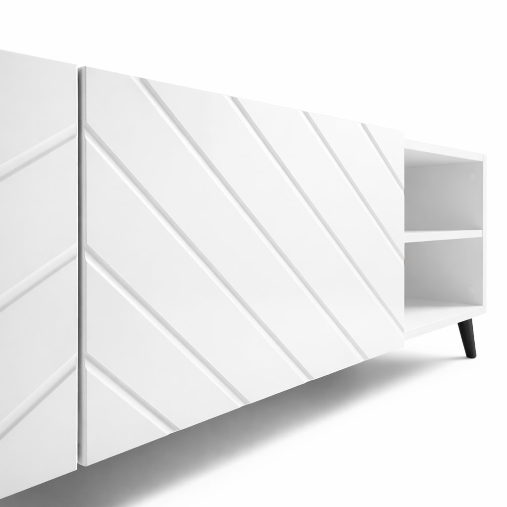 GOODproduct Lowboard »HOLLY 1.5, TV-Board, TV-Kommode, TV-Schrank, TV-Unterschrank, TV-Möbel« Modernes lackiertes Hochglanz TV-Board, grifflos, Breite 150 cm