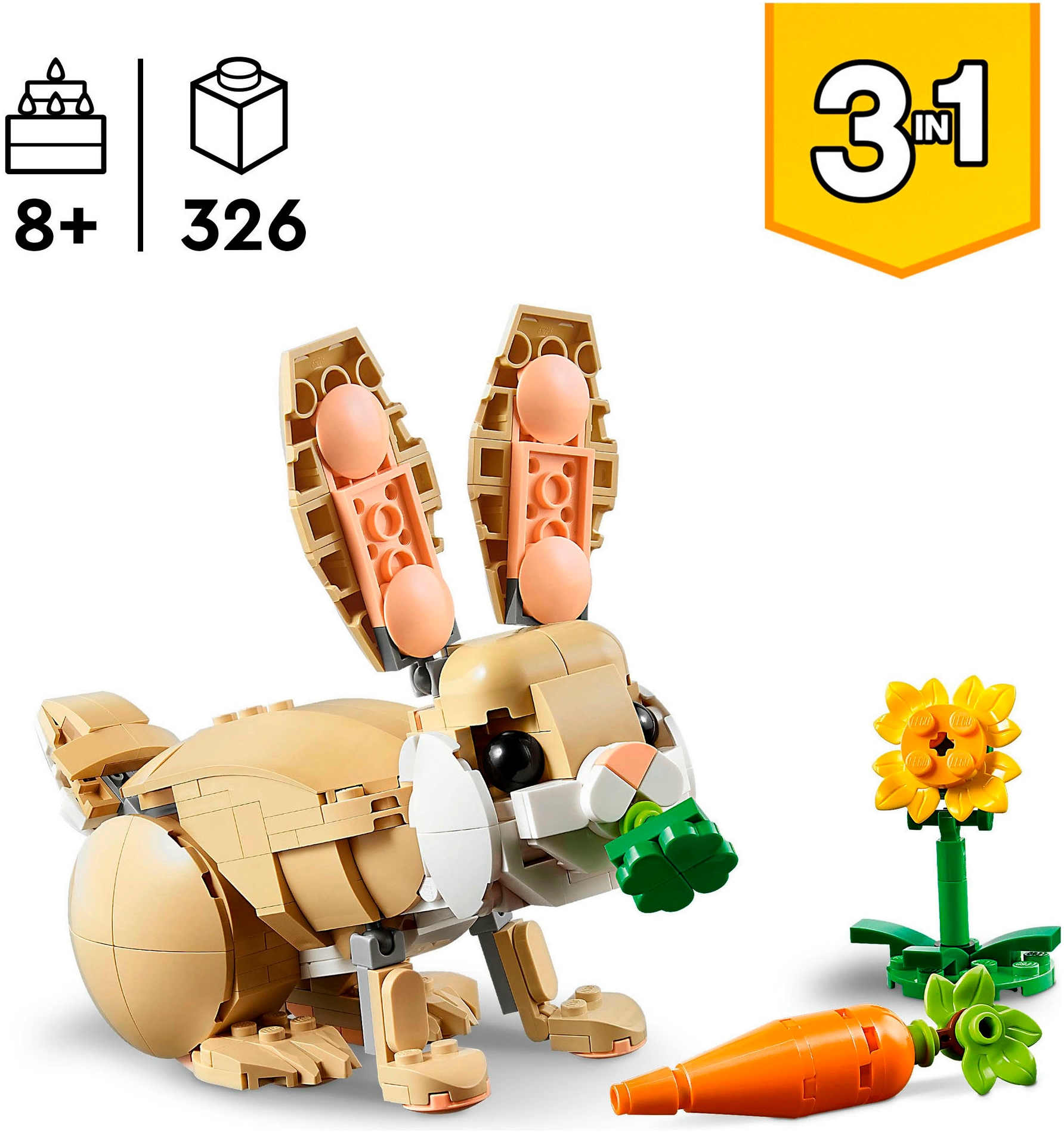 LEGO® Pions de construction »Häschen (31162), LEGO Creator« Made in Europe