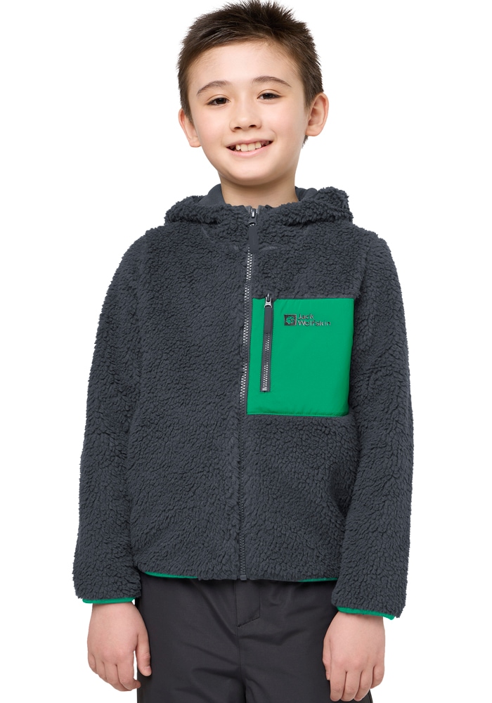 Jack Wolfskin Veste polaire »ICE CURL HOOD JACKET K« avec capuche avec capuche, en polaire polyester, coupe normale