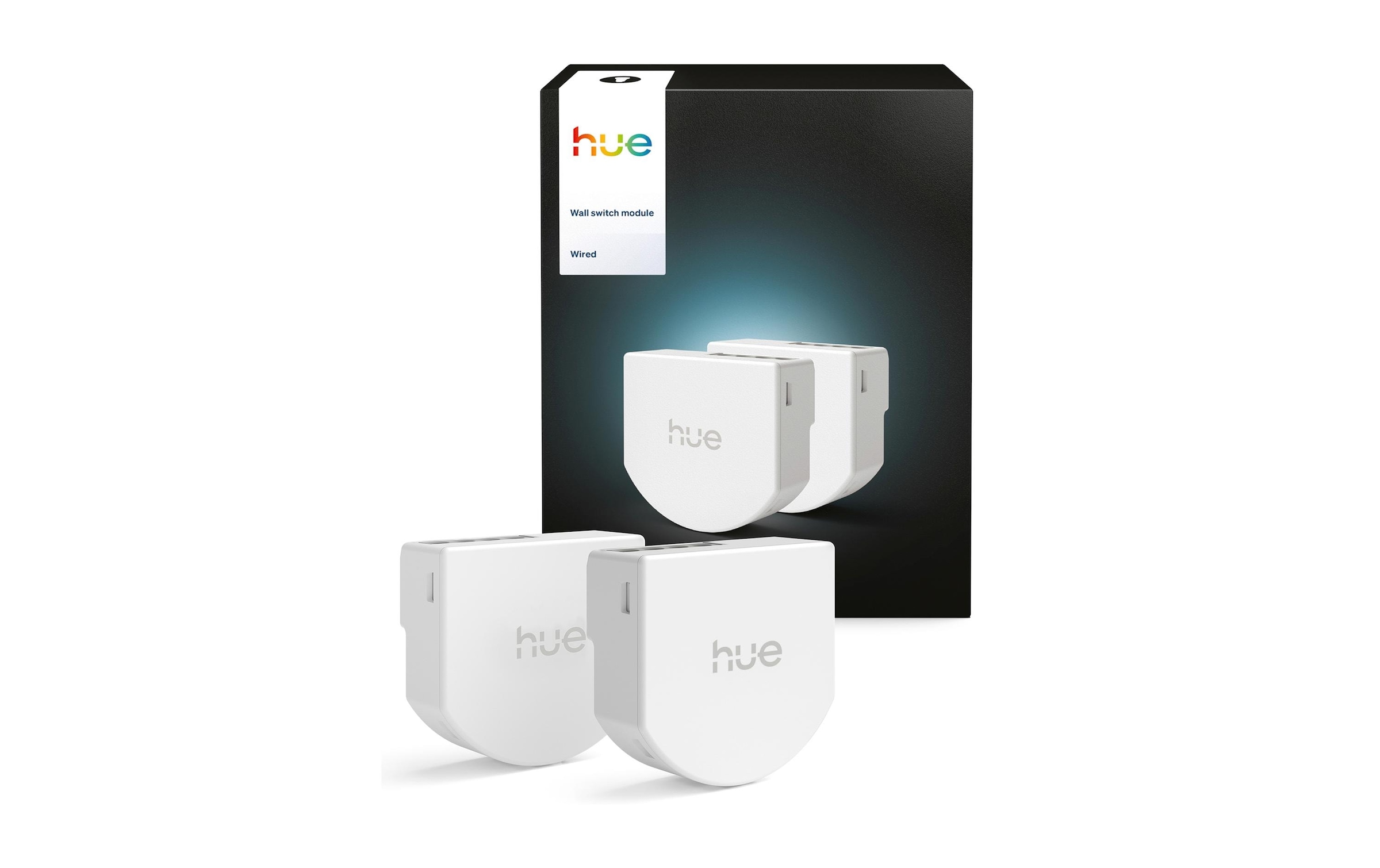 Philips Hue Smart-Home-Steuerelement »Wandschaltermodul, für Hue Lampen, Netzbetrieb« Individuelle Steuerung, App‑ & Sprachsteuerung, 2er‑Pack