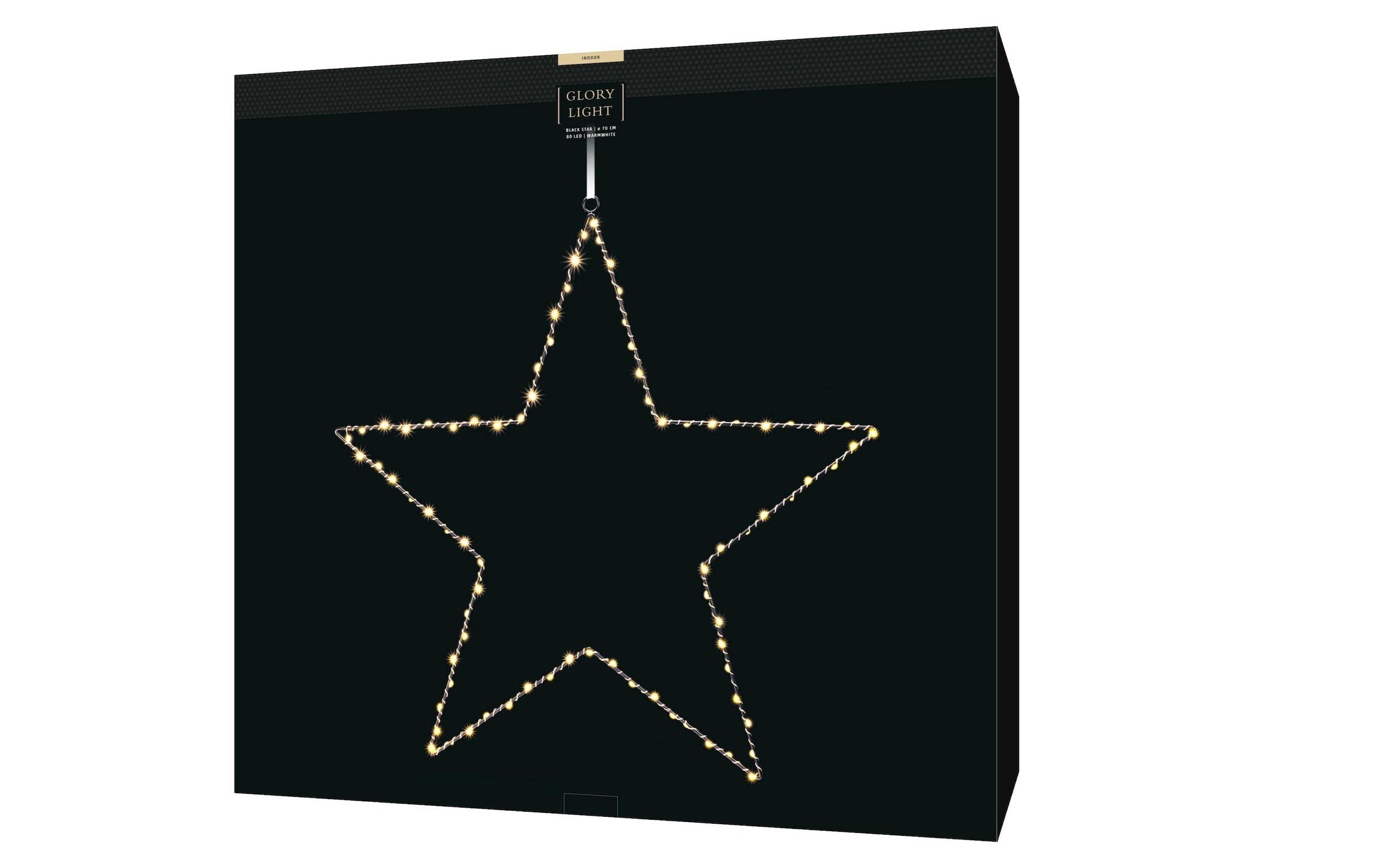 STT LED Stern »M 80 LEDs Schwarz« LED-Modul Warmweiss