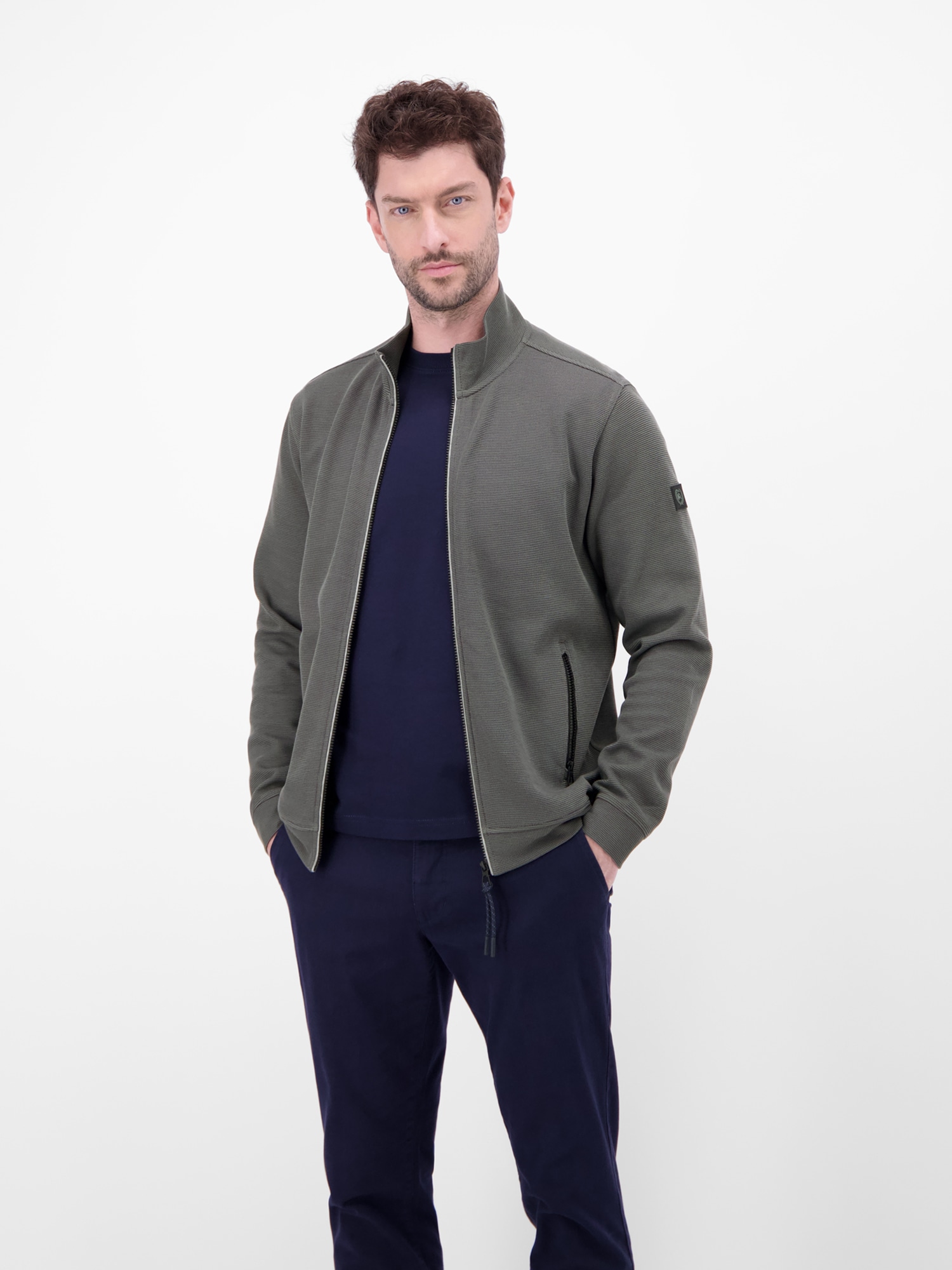 LERROS Veste sweat »Sweatjacke aus Baumwollmischgewebe«