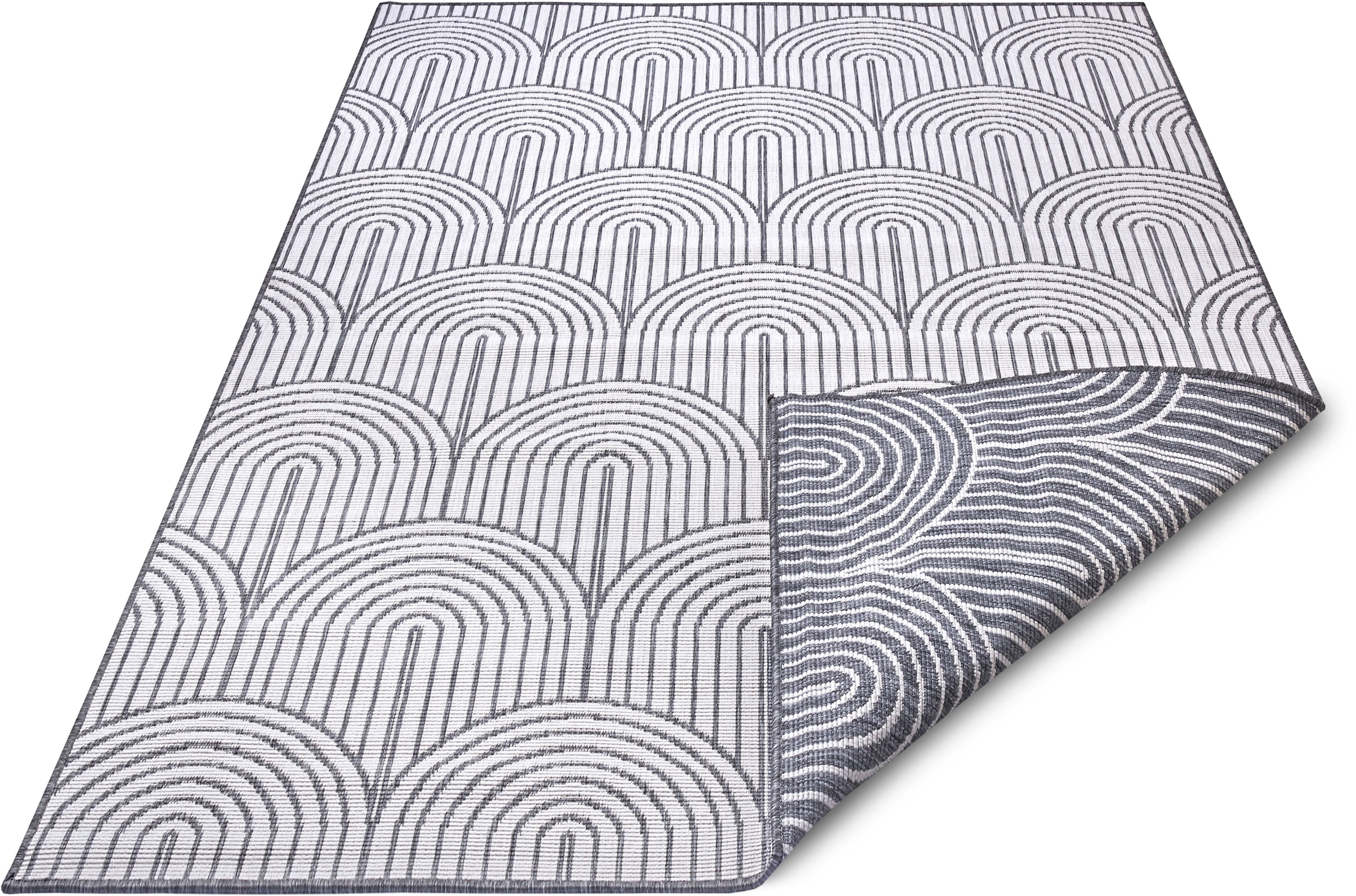 HANSE Home Tapis d'extérieur »Pangli, Wendeteppich« Rectangulaire 5 mm Höhe Intérieur & extérieur, tapis, résistant aux intempéries, balcon, jardin, salon, moderne