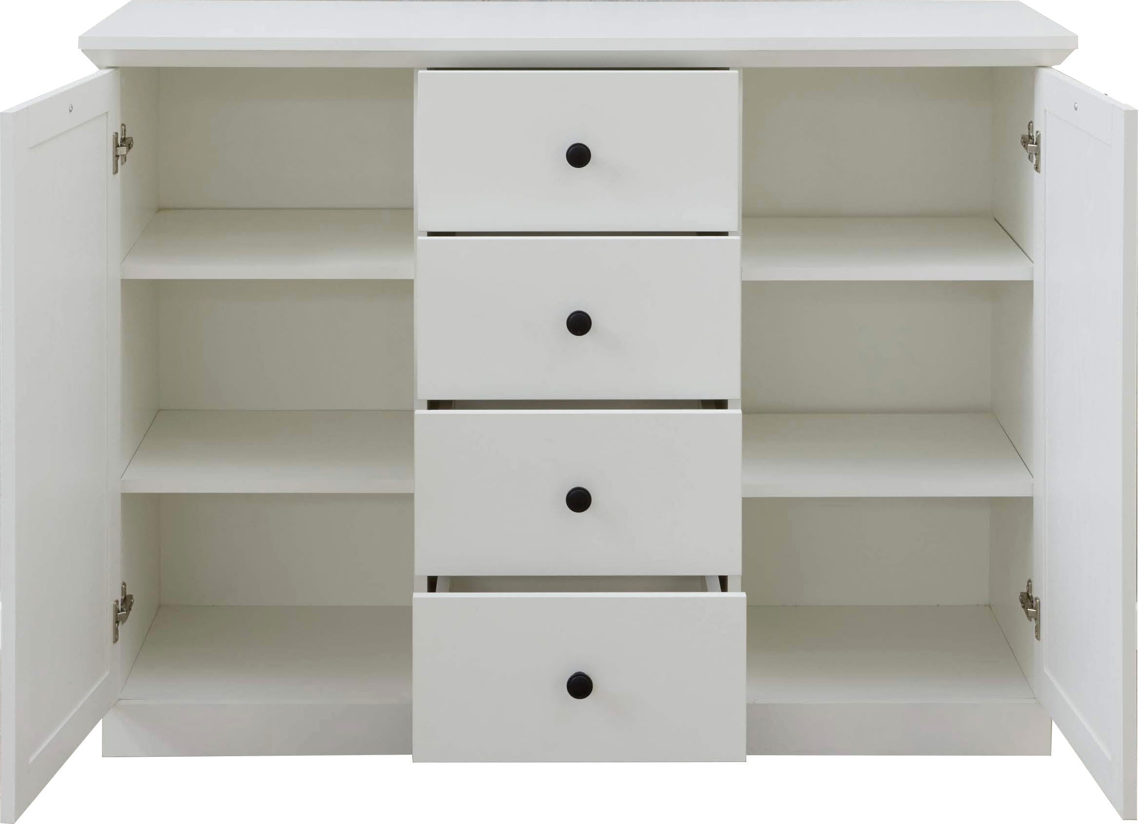 Home affaire Sideboard »Örebro« Kommode, zeitloser Landhausstil, mit Vollauszug