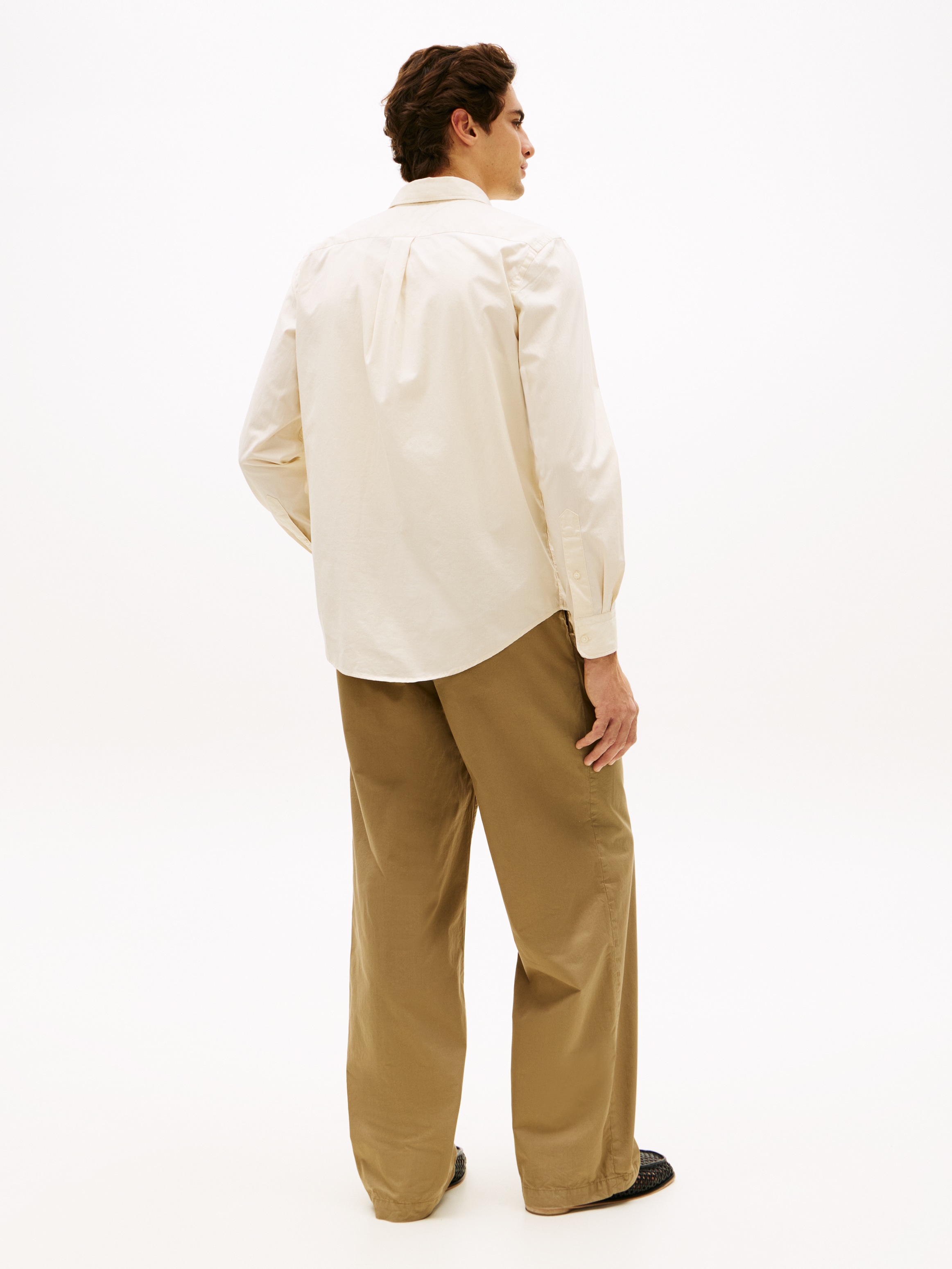 Tommy Hilfiger Businesshemd »FLEX POPLIN SOLID« unifarben, klassisch, regular fit, Baumwolle, Button-down-Kragen