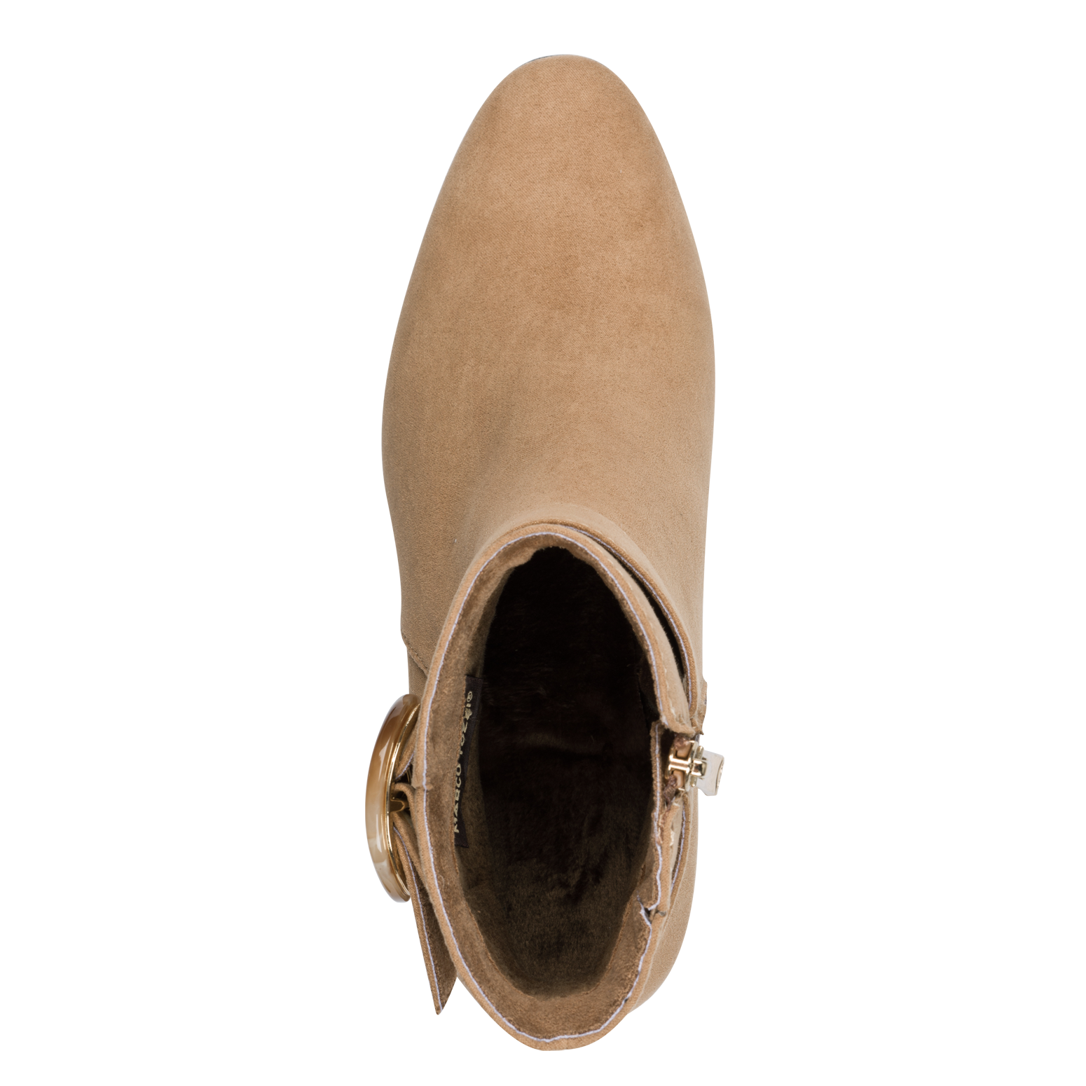 MARCO TOZZI Bottines  talon bloc, chaussure de soirée, chaussure de fête avec boucle décorative