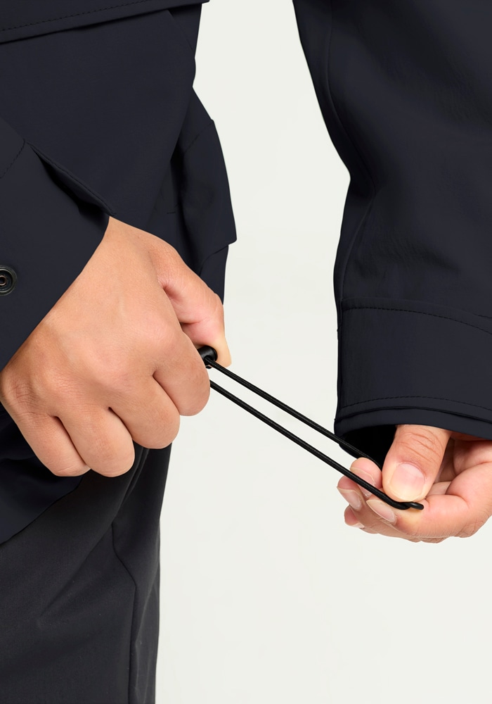 Jack Wolfskin Veste fonctionnelle »NABUR 2L JKT W« mit Kapuze wasserdicht, atmungsaktiv, Übergangsjacke, aufgesetzte Cargotaschen