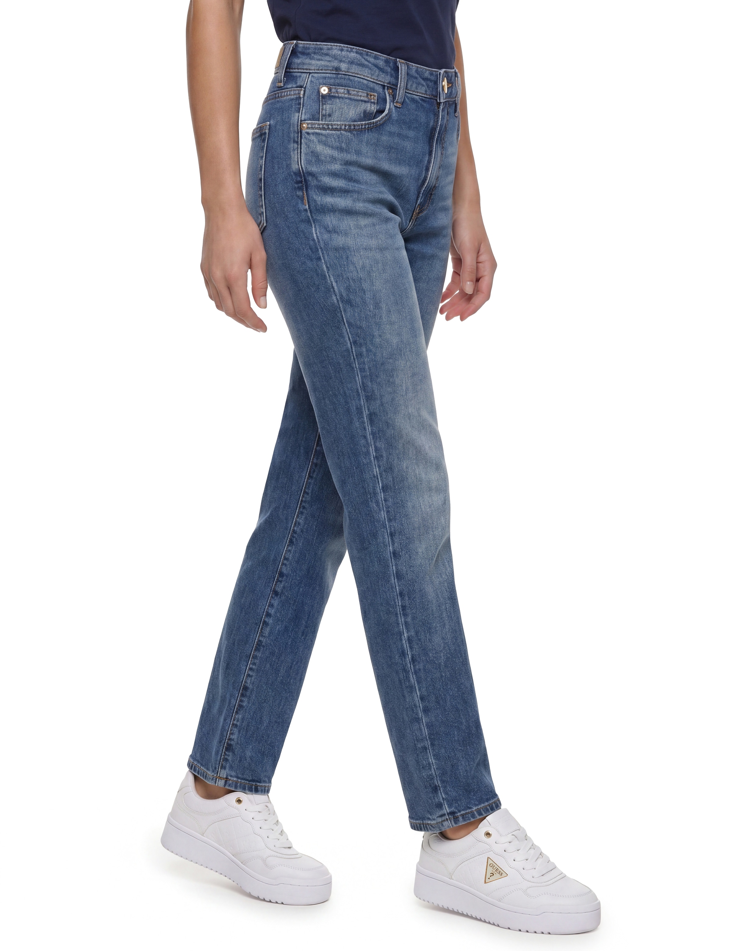 Guess Mom-Jeans »NEW MOM« aus Baumwollmix mit Stretch