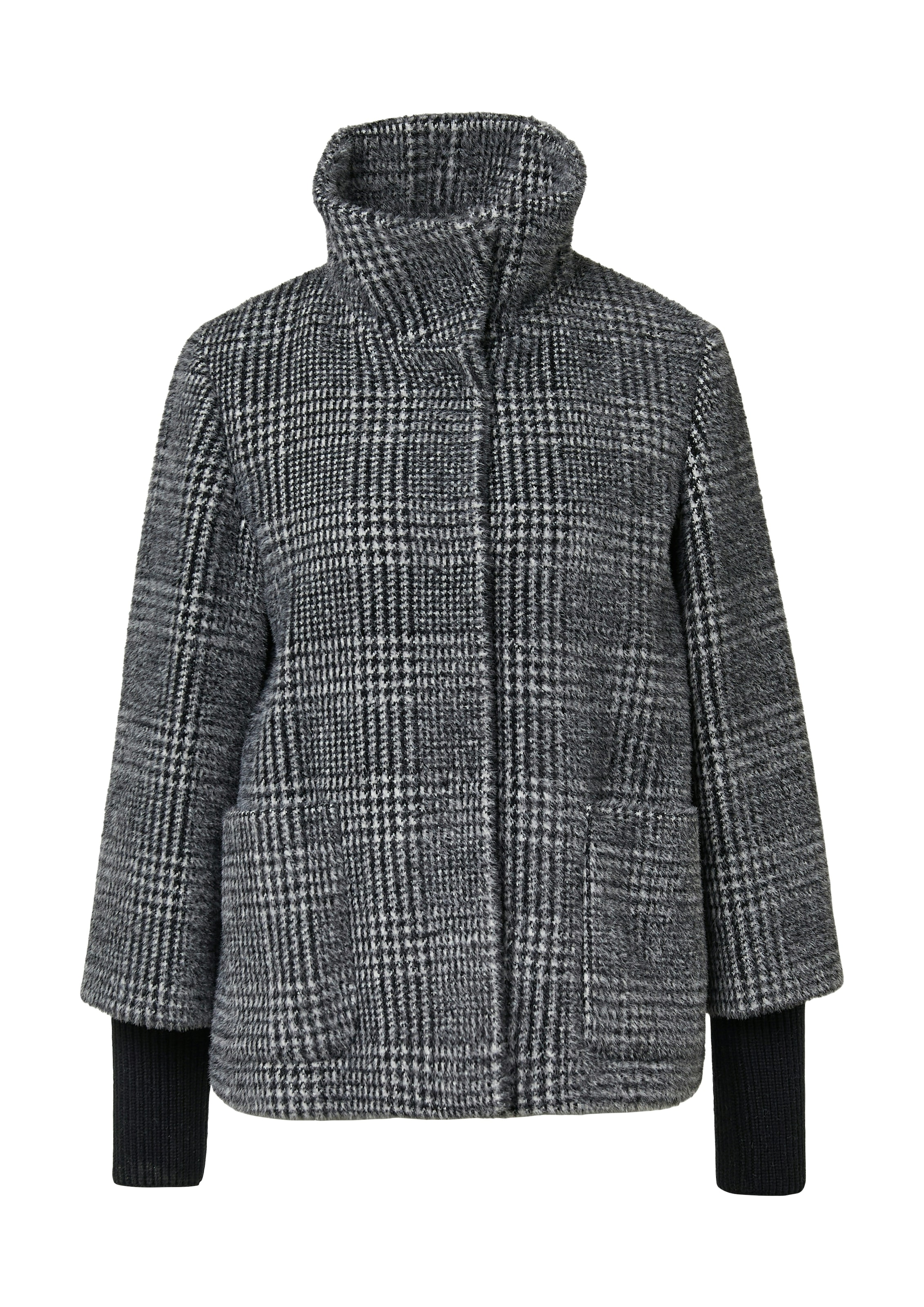 s.Oliver BLACK LABEL Outdoorjacke ohne Kapuze mit hochschliessendem Kragen