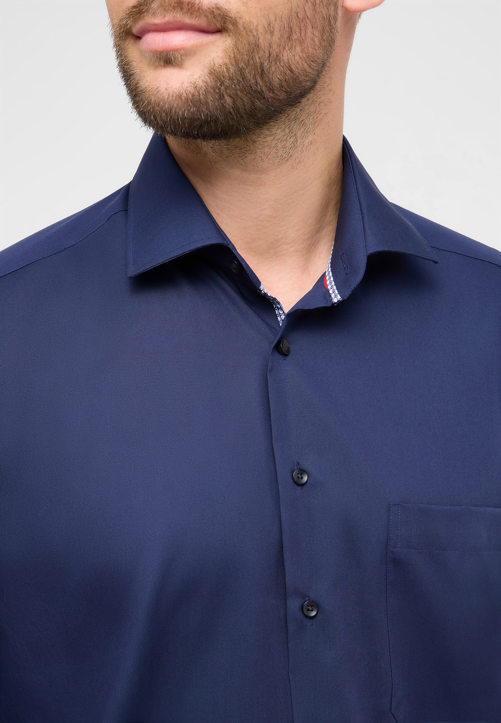 Eterna Langarmhemd »COMFORT FIT« NON IRON (bügelfrei)