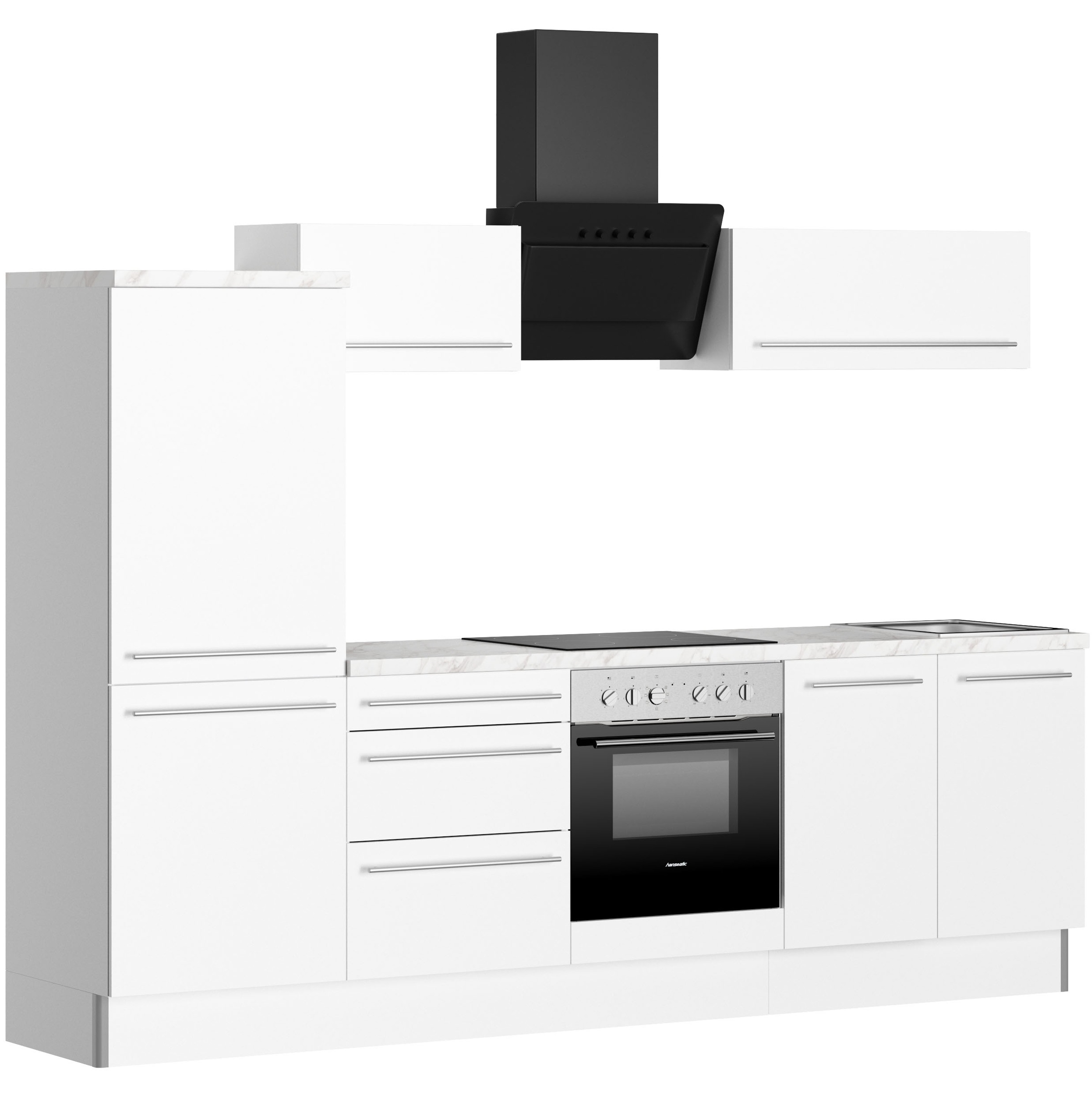 KOCHSTATION Cuisine »KS-Bern2« largeur 270 cm, avec appareils électriques en option, réversible
