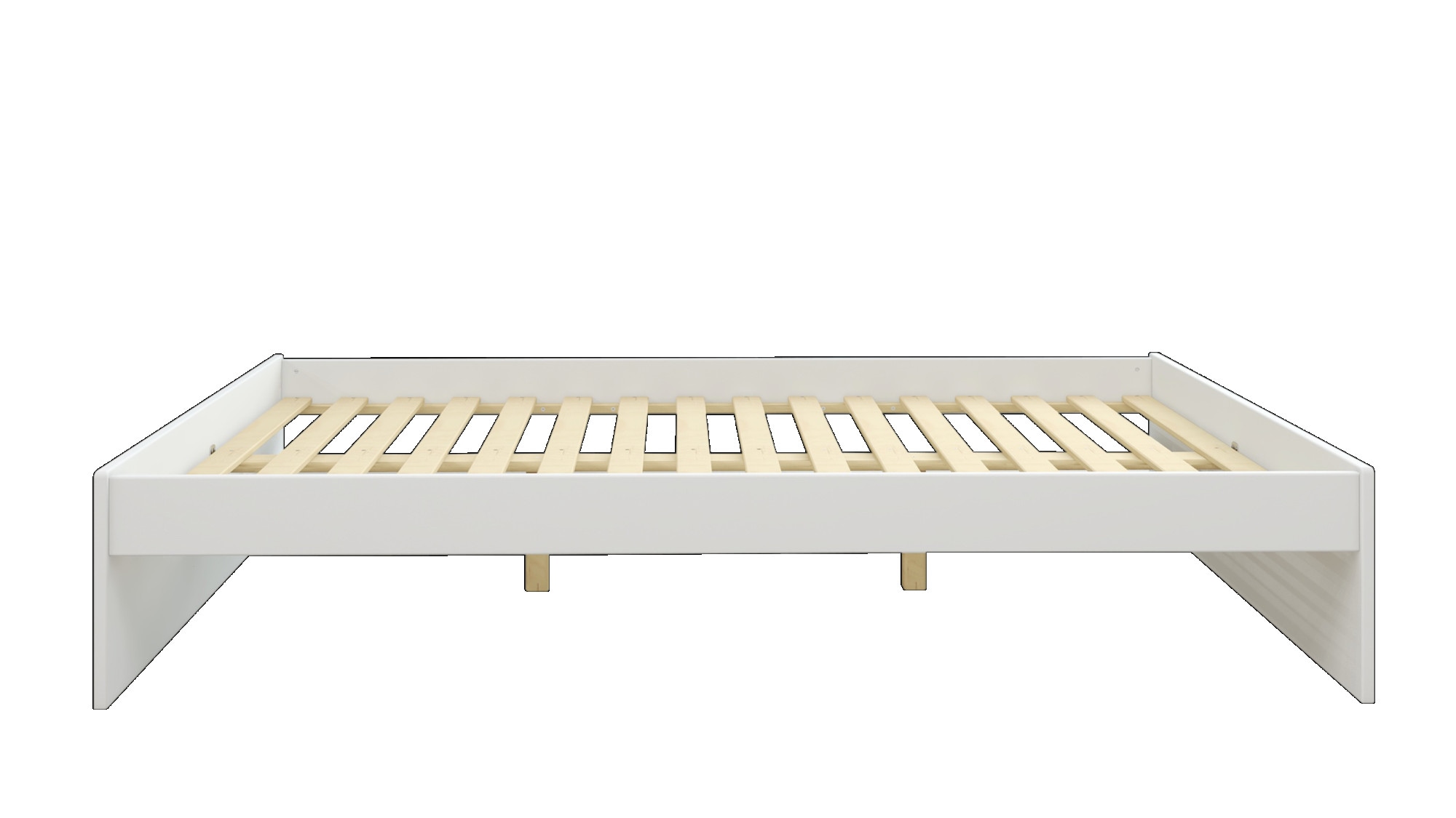 GOODproduct Bett »Magdala, Futonbett, schlichtes Design, Top Qualität« Breite/ Belastbarkeit: 120cm/200 KG, 90cm/ 100KG,  aus robustem MDF, Breite Liegefläche 140 cm, Bettkasten optional
