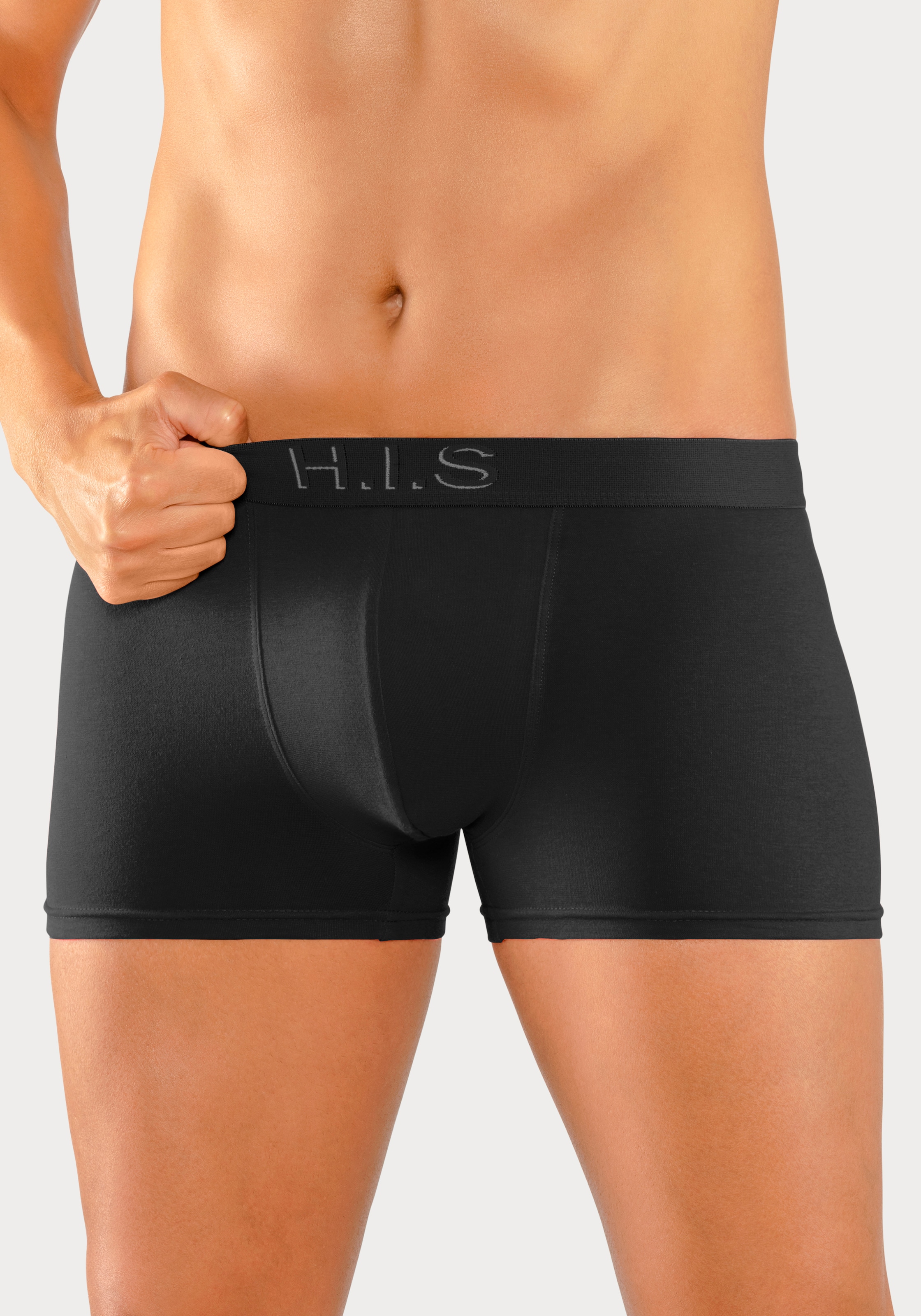 H.I.S Boxer »Boxershorts für Herren«, 5 cuis Logo Webbund mit 3D Effekt