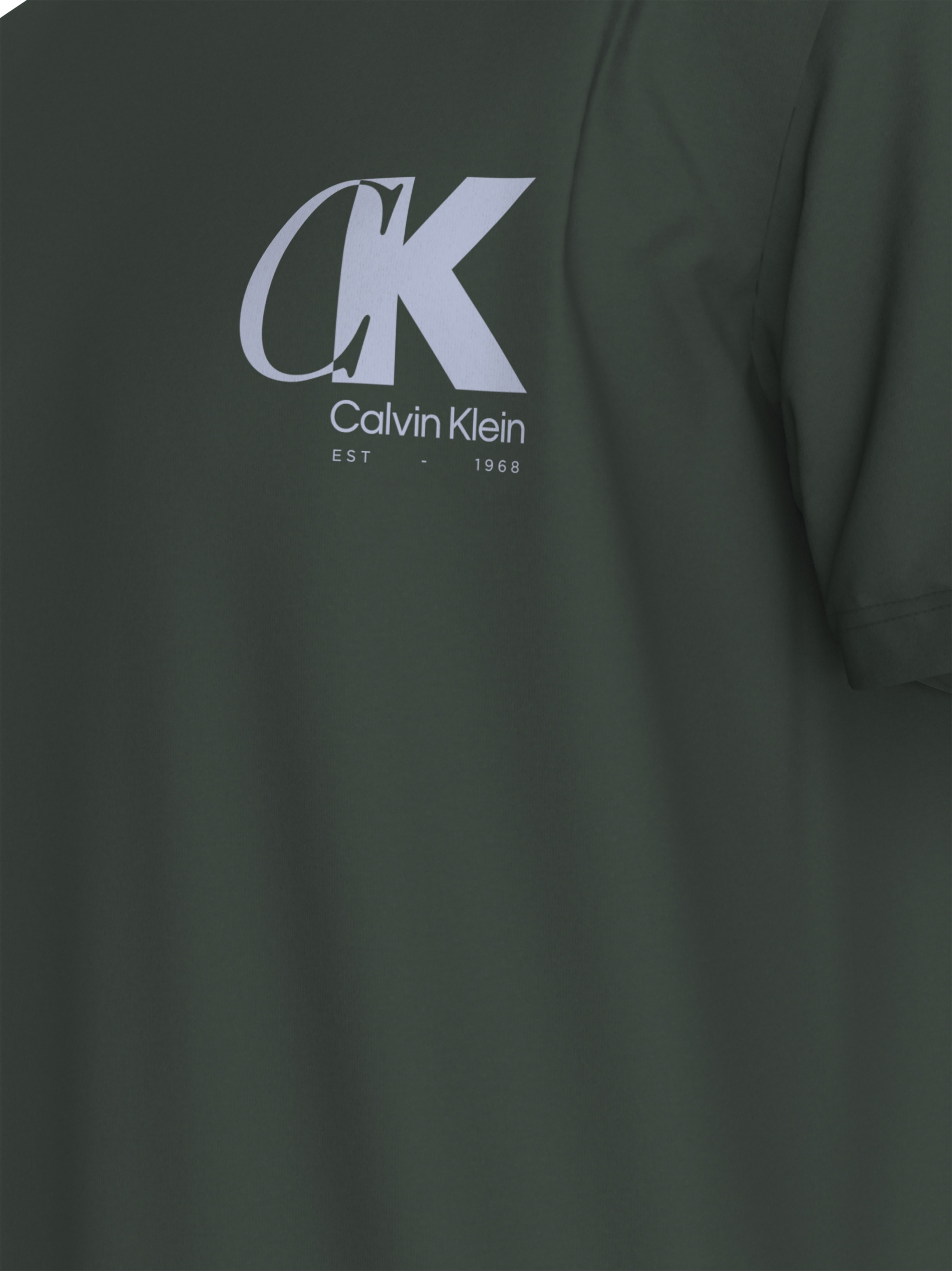 Calvin Klein T-shirt »SS 20S EU CK OVERLAP GRAPHIC TEE« Mit Rundhalsausschnitt, regular fit