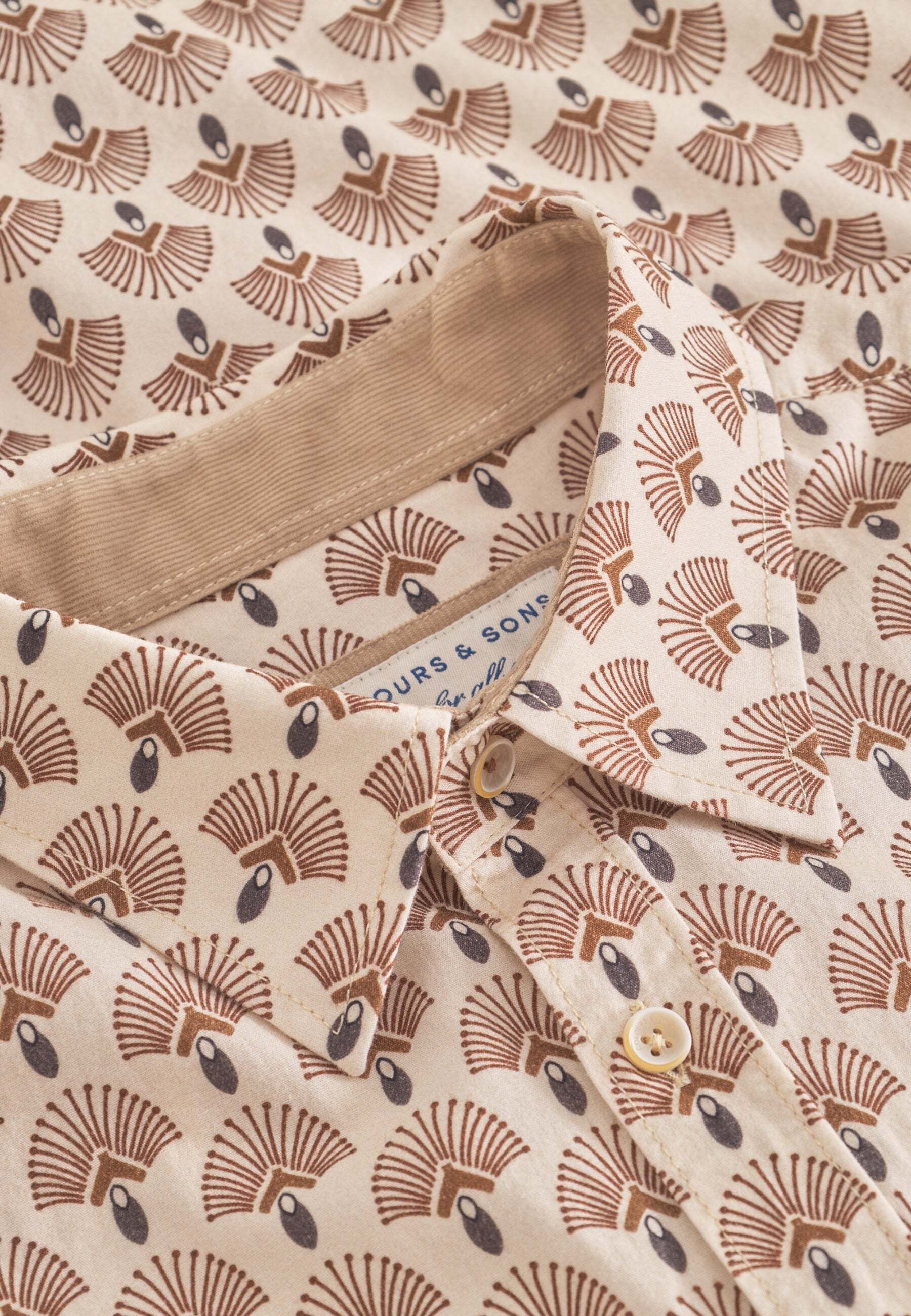 colours & sons Langarmhemd »colours & sons Langarmhemd Shirt Printed«