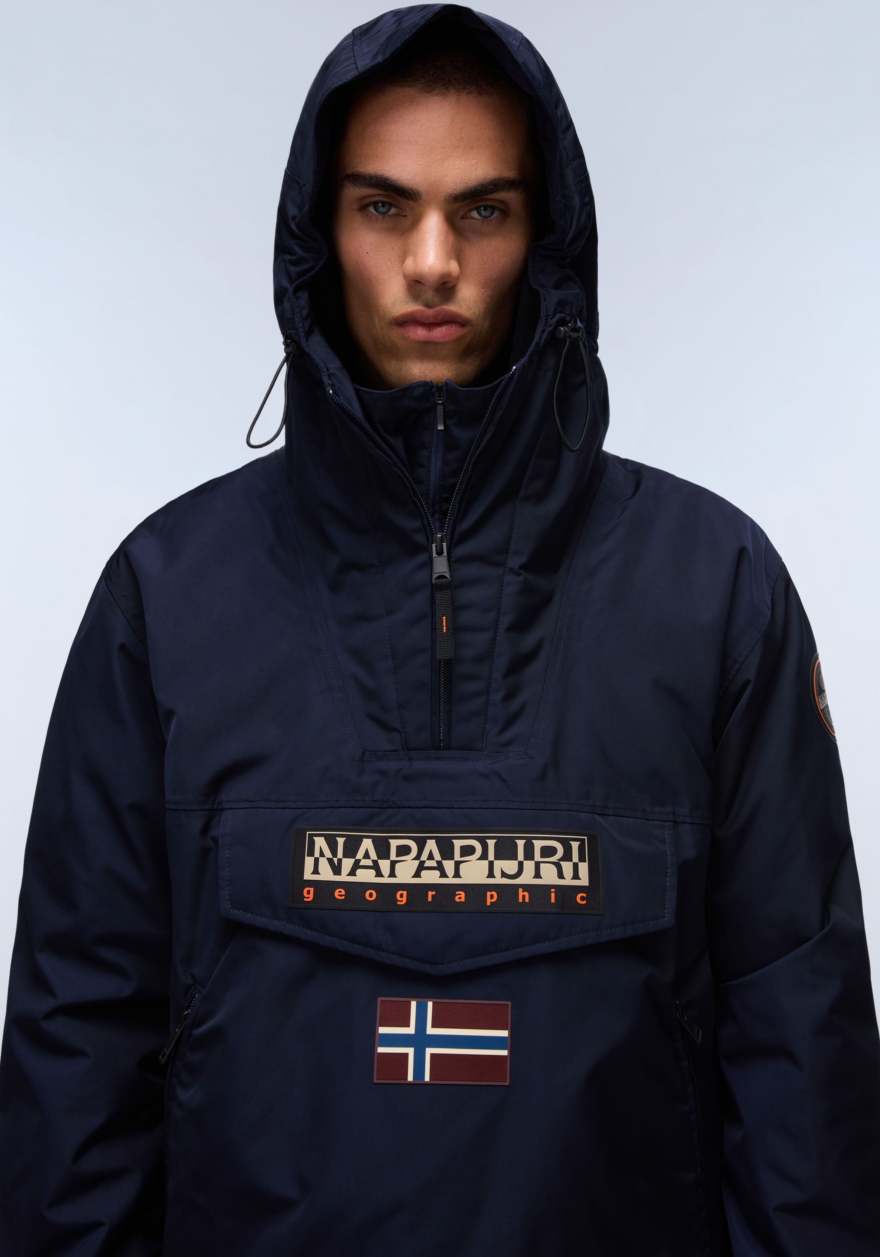 Napapijri Anorak »RAINFOREST« mit Kapuze regular fit, mit seitlichen Reissverschluss, Belüftungsösen,
