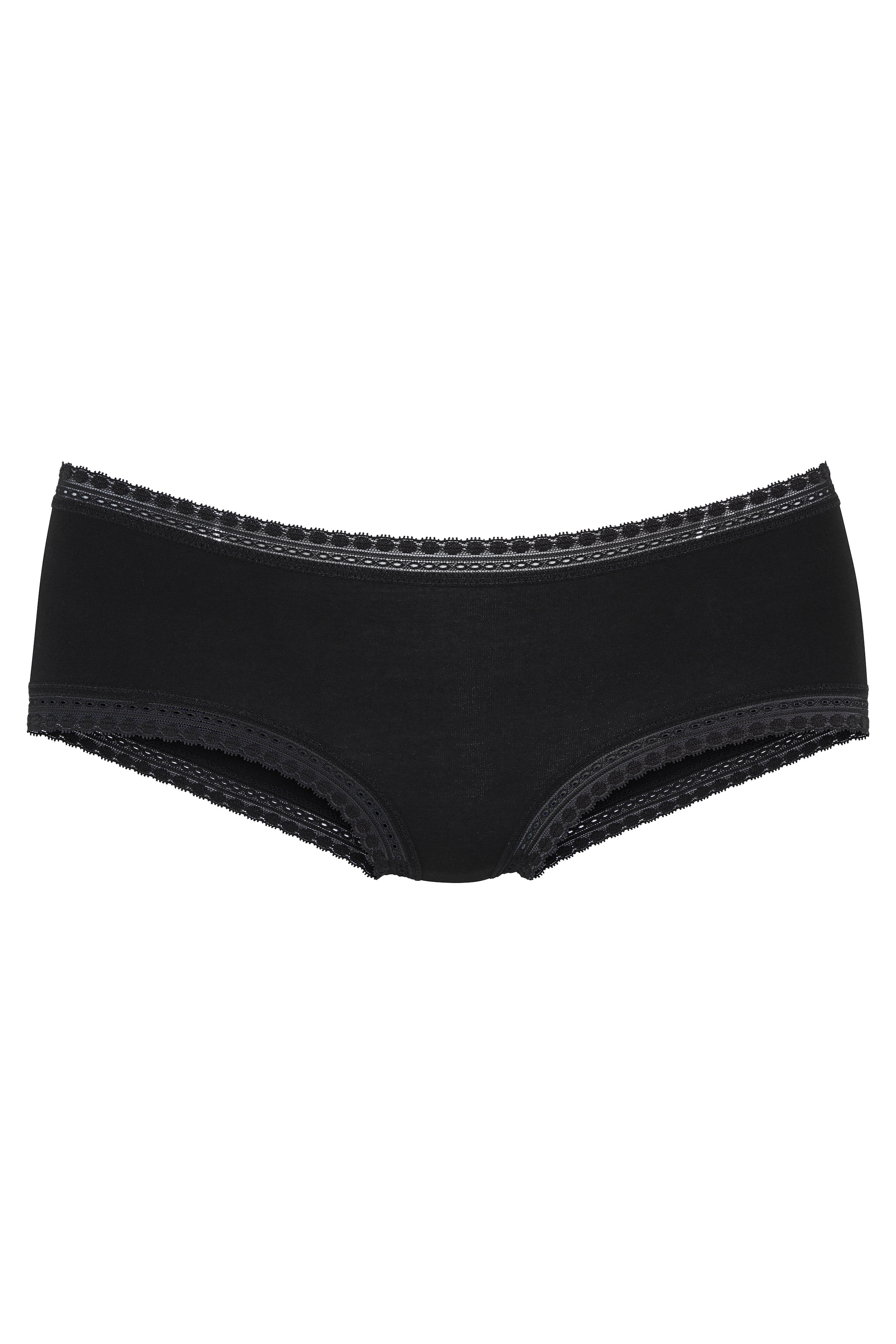 LASCANA Panty 3er-Pack,  aus elastischer Baumwolle mit weicher Spitze