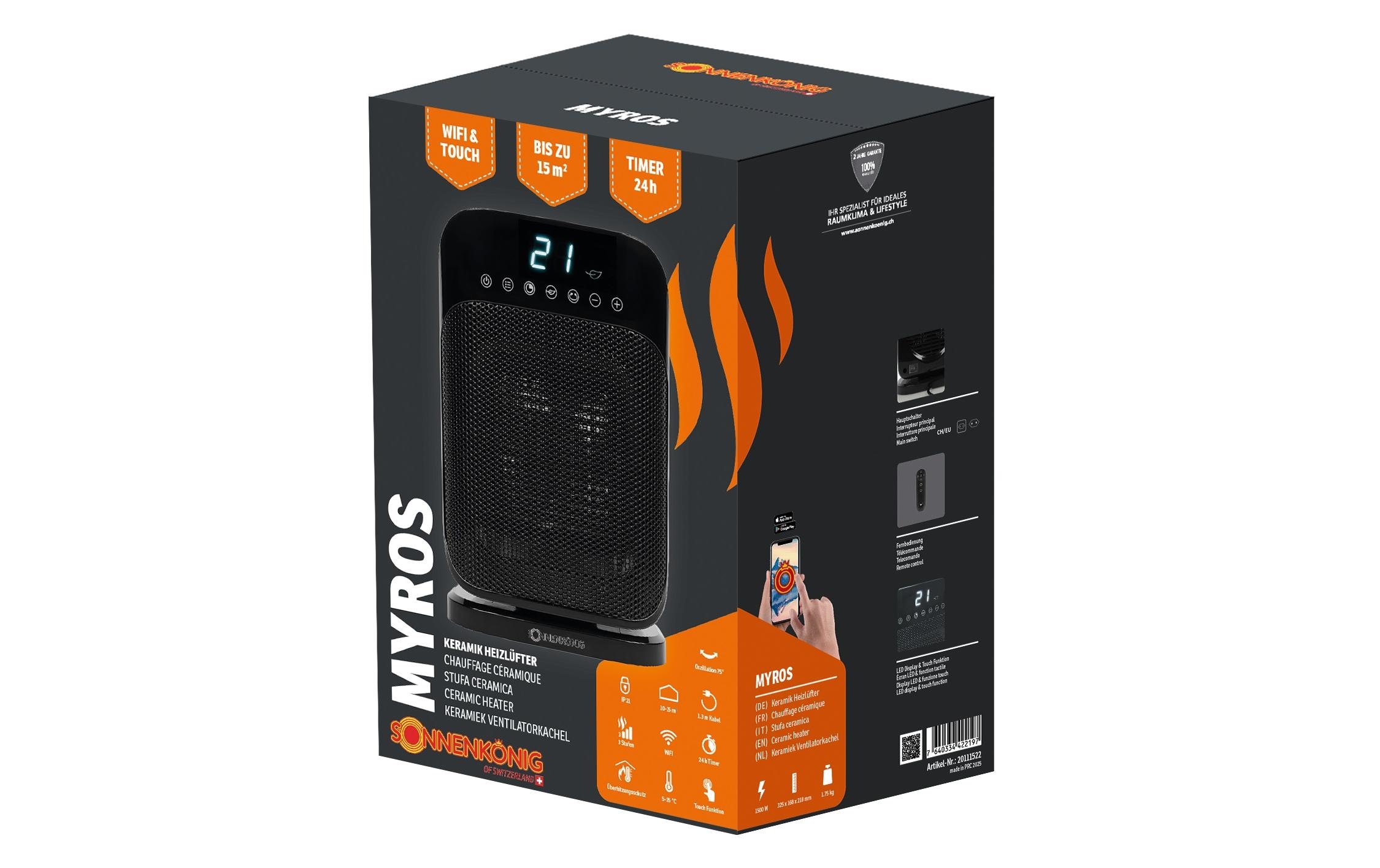 Sonnenkönig Radiateur soufflant céramique »Myros 1500 W«