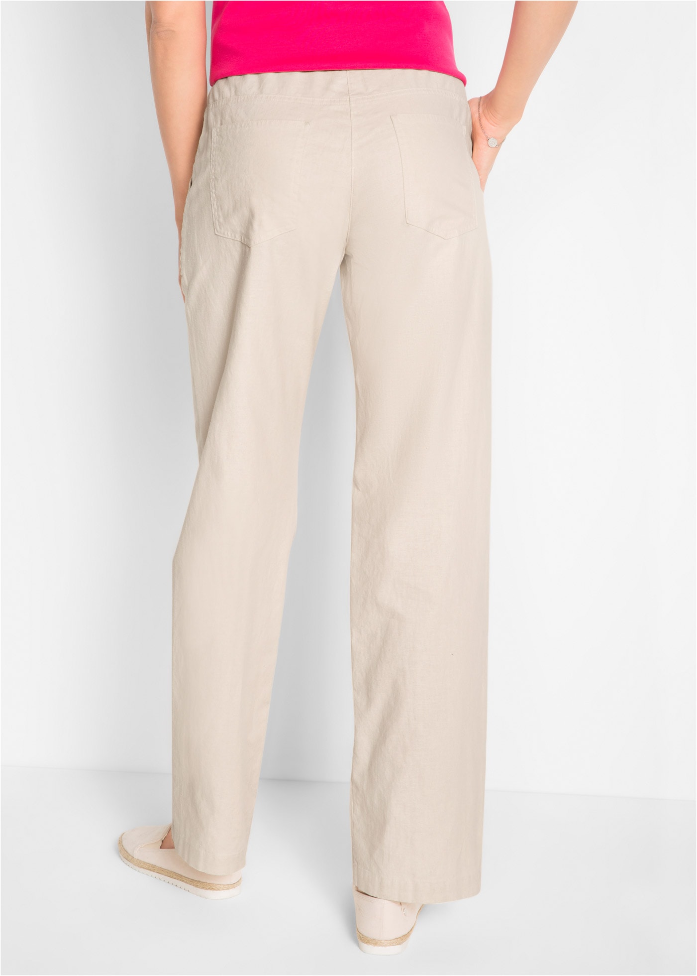 bonprix Leinenhose  Weite Hose mit Leinen