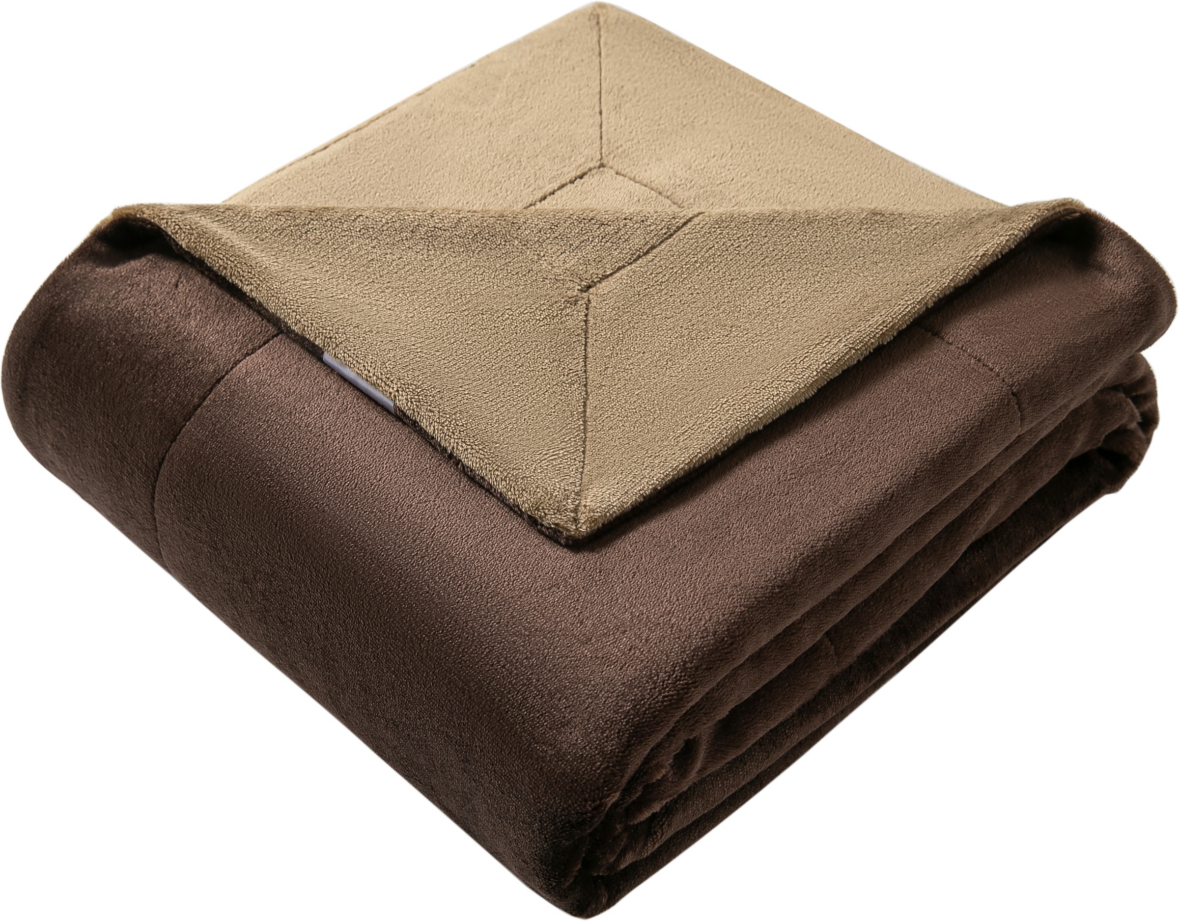 GOODproduct Couverture d'intérieur »Tobbin, zweifarbig, kuschelweiche Tagesdecke« plaid réversible en flanelle, différentes tailles, bicolore