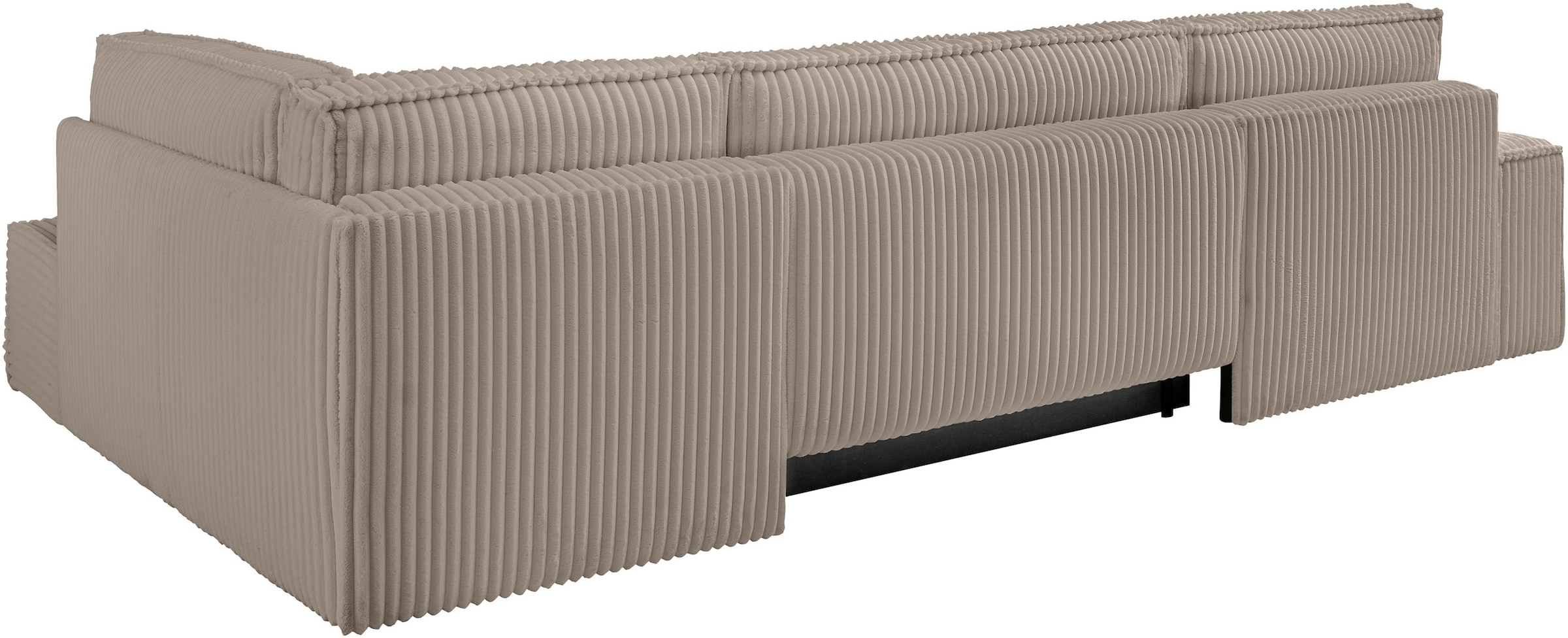 GOODproduct Wohnlandschaft »FINNLEY  Cord U-Form XXL 329 cm - OTTO. Verlässliche Qualität.« Schlafsofa, Bettkasten, in Bouclé, Struktur fein und Mega Cord