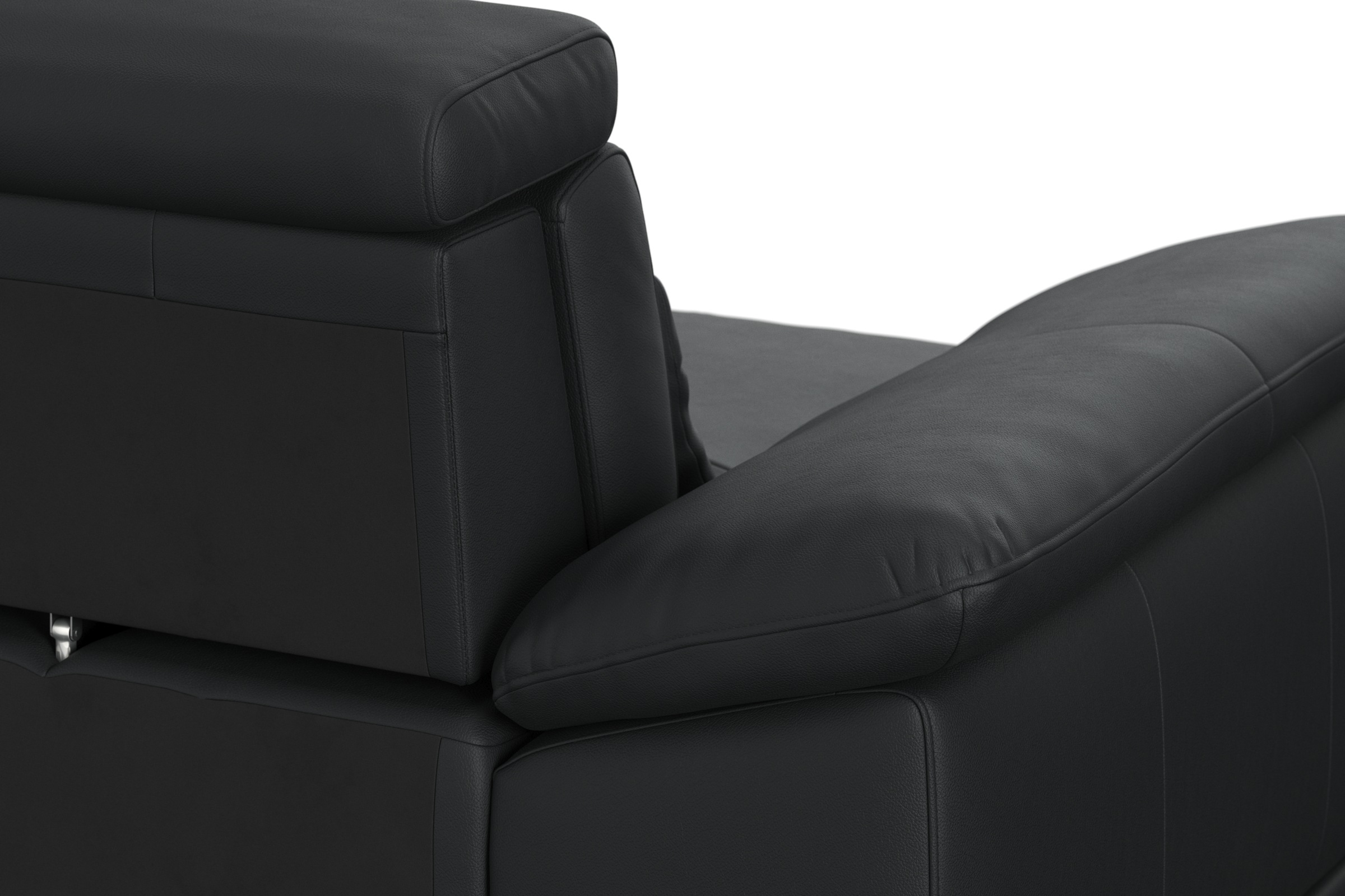 sit&more Ecksofa »Cabrio L-Form, B: 274 cm, mit Sitztiefen-, Arm- & Kopfteilverstellung« 3 Nierenkissen, Federkern, optional Bettfunktion und Stauraum