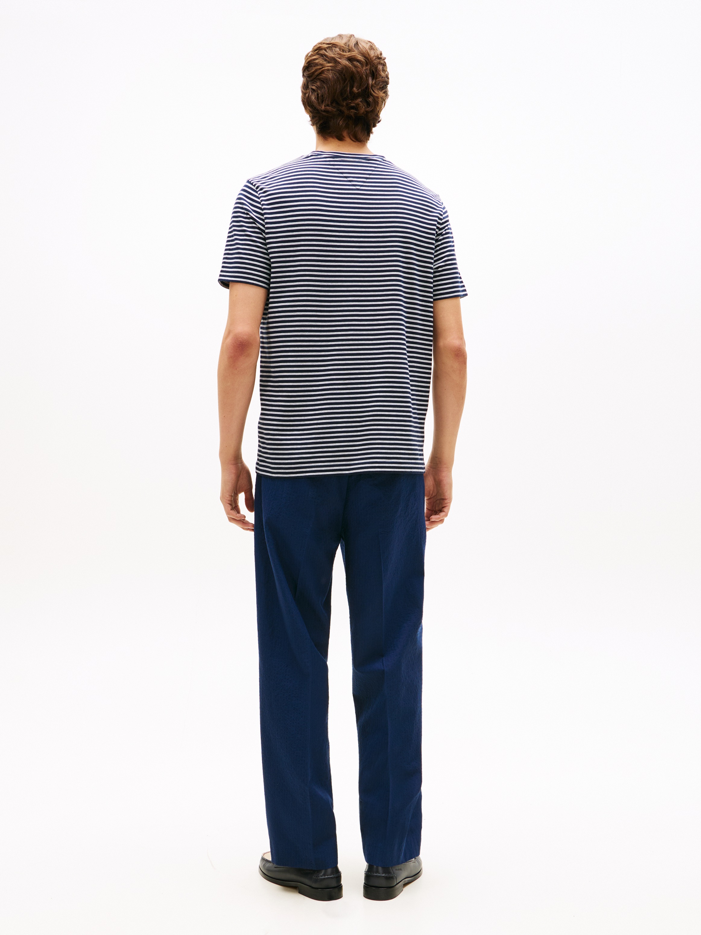 Tommy Hilfiger T-shirt »SEASONAL STRIPE« Coupe régulière, rayé, col rond