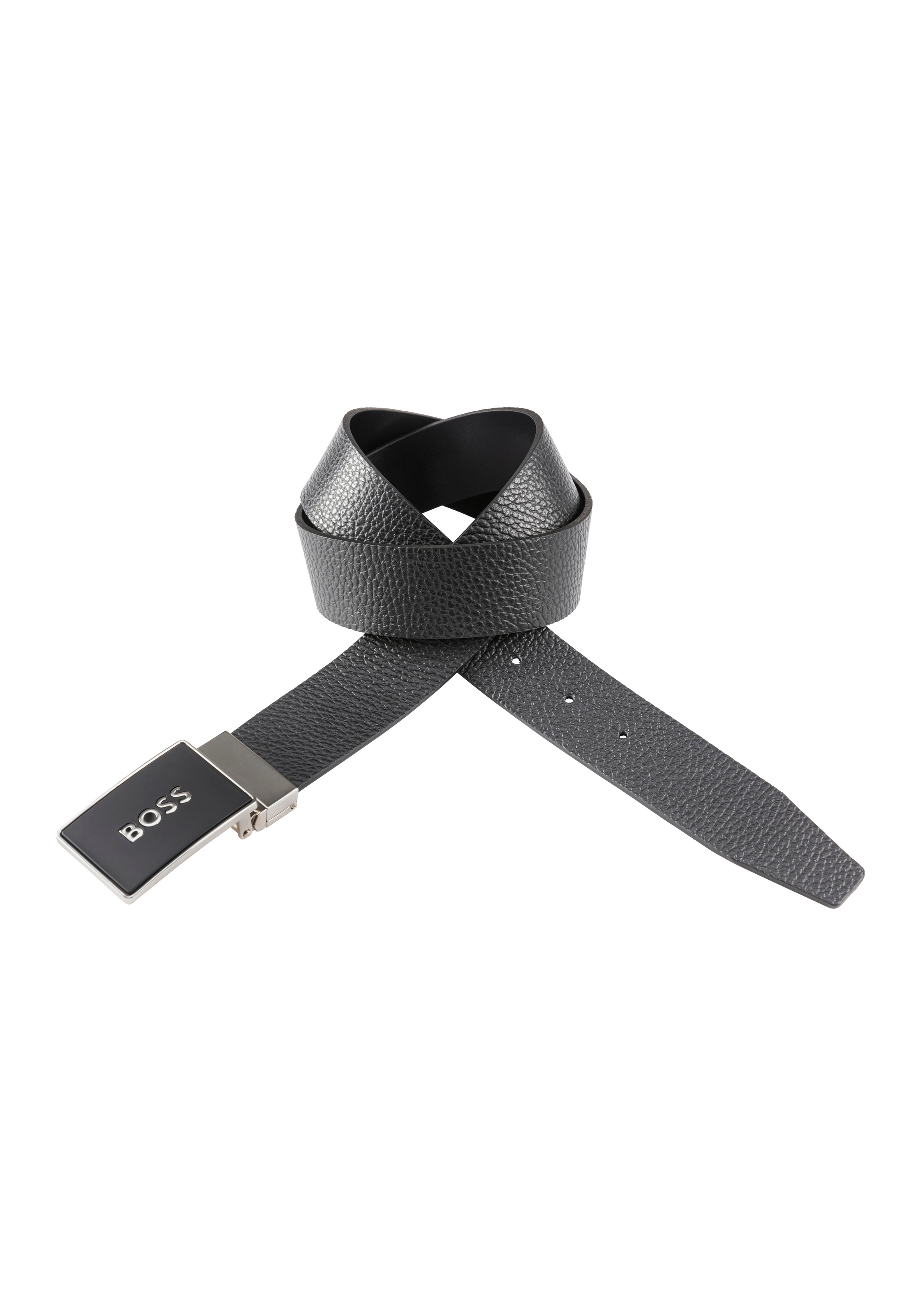 BOSS Ceinture en cuir »BOSS_Icon-M_Sr35_grp« avec étiquette de marque