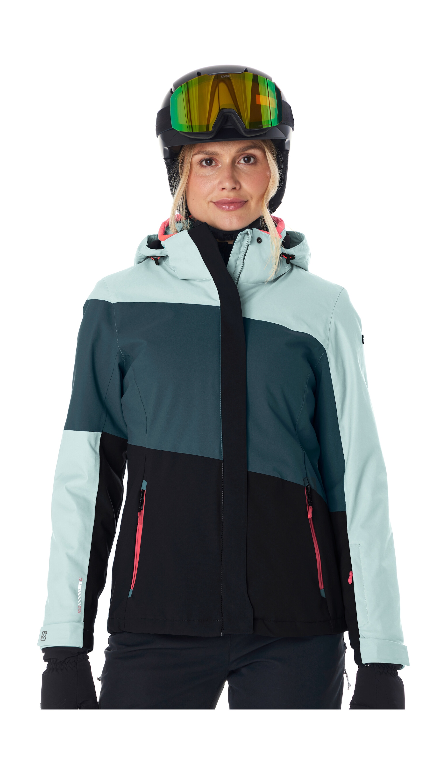 Killtec Skijacke »KSW 67 WMN SKI JCKT« Damen Skijacke: wasserdicht, atmungsaktiv, abnehmbare Kapuze