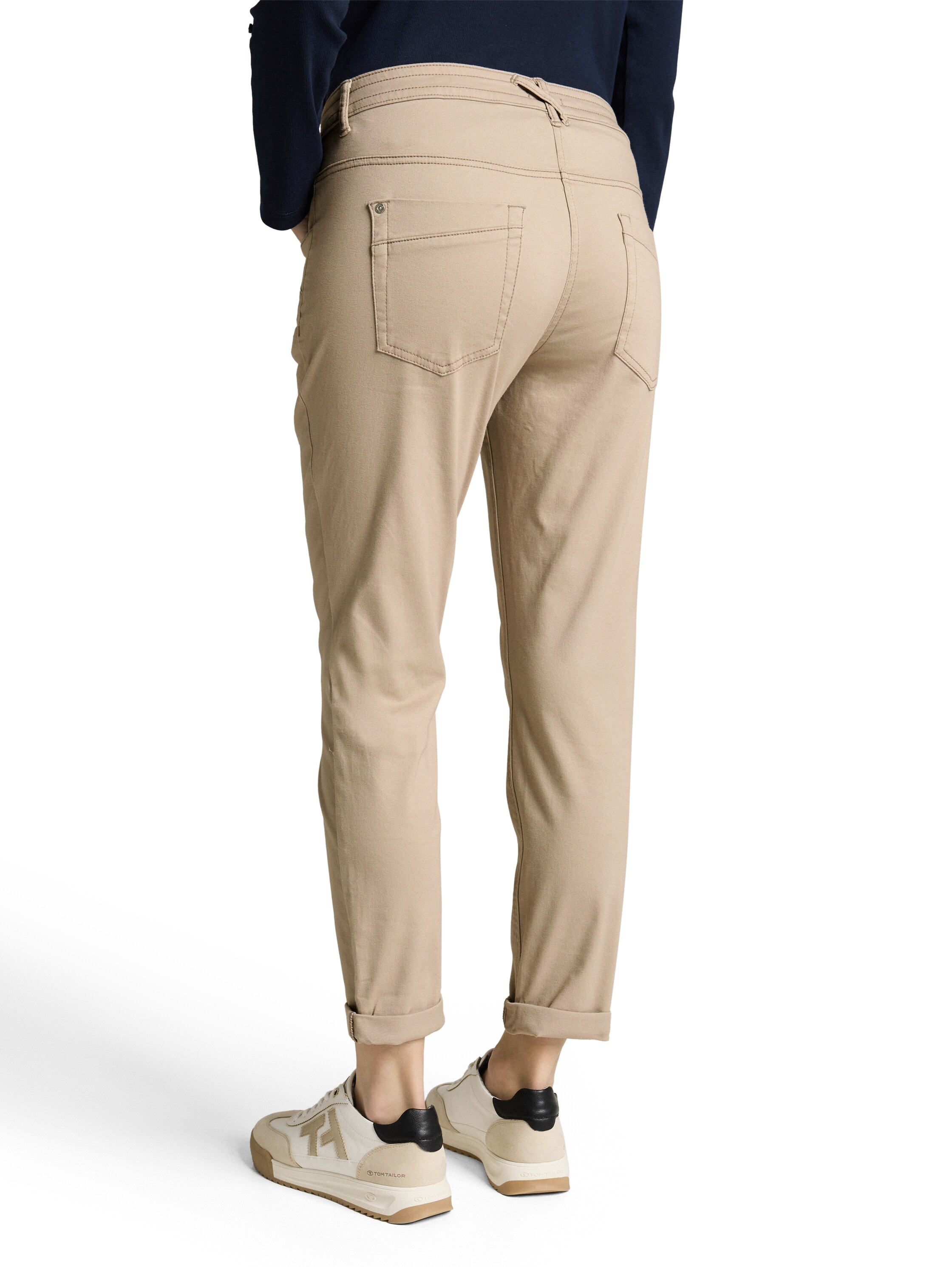 TOM TAILOR Pantalon 7/8 »TOM TAILOR Tapered«  avec lien de serrage au poignet