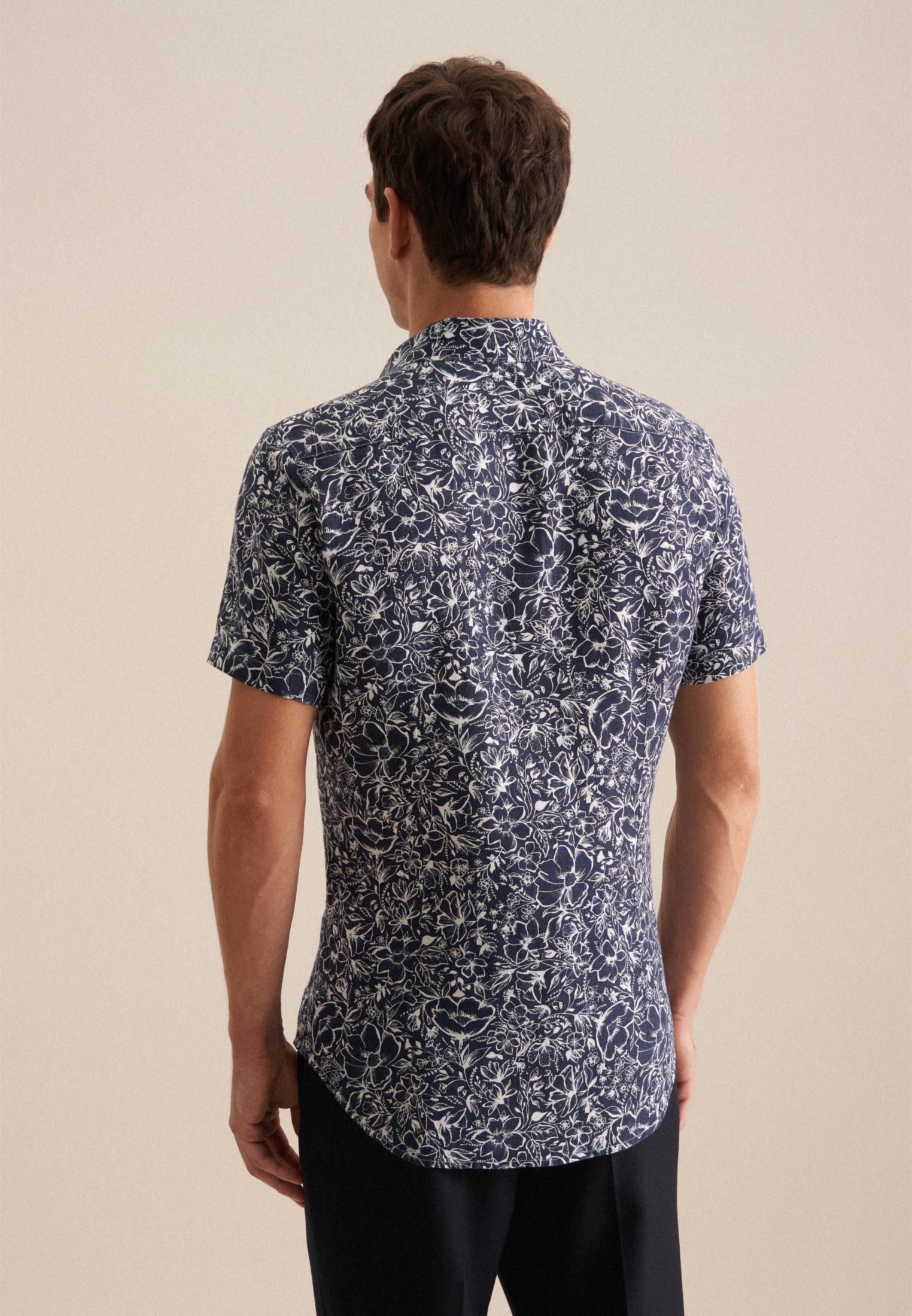 seidensticker Businesshemd »Slim« Slim 1/2 Kentkragen Floral