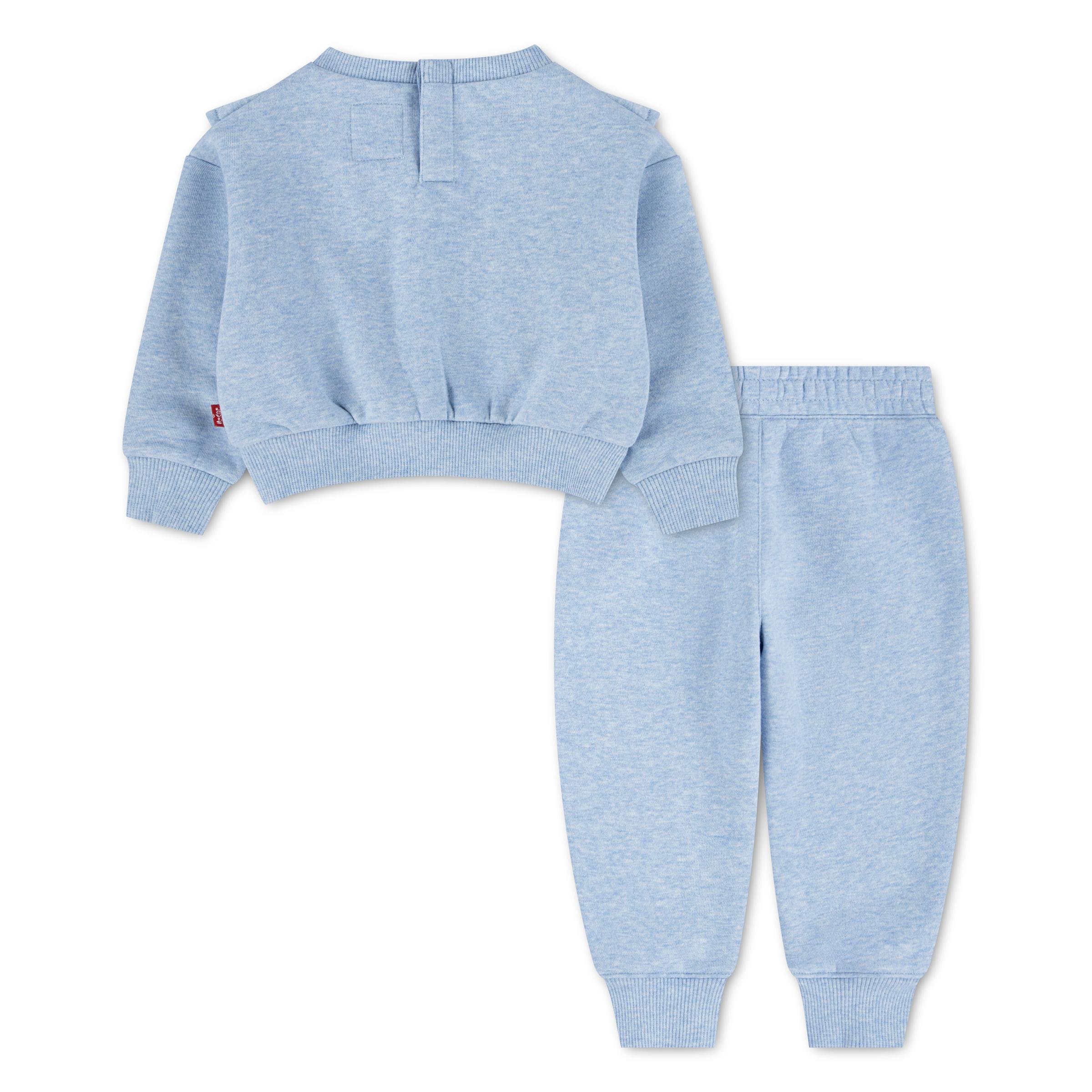 Levi's® Kids Sweat-shirt »LVG RUFFLED CREW W JOGGER«, 2 & pantalon de jogging / survêtement avec garniture à volants - pour filles
