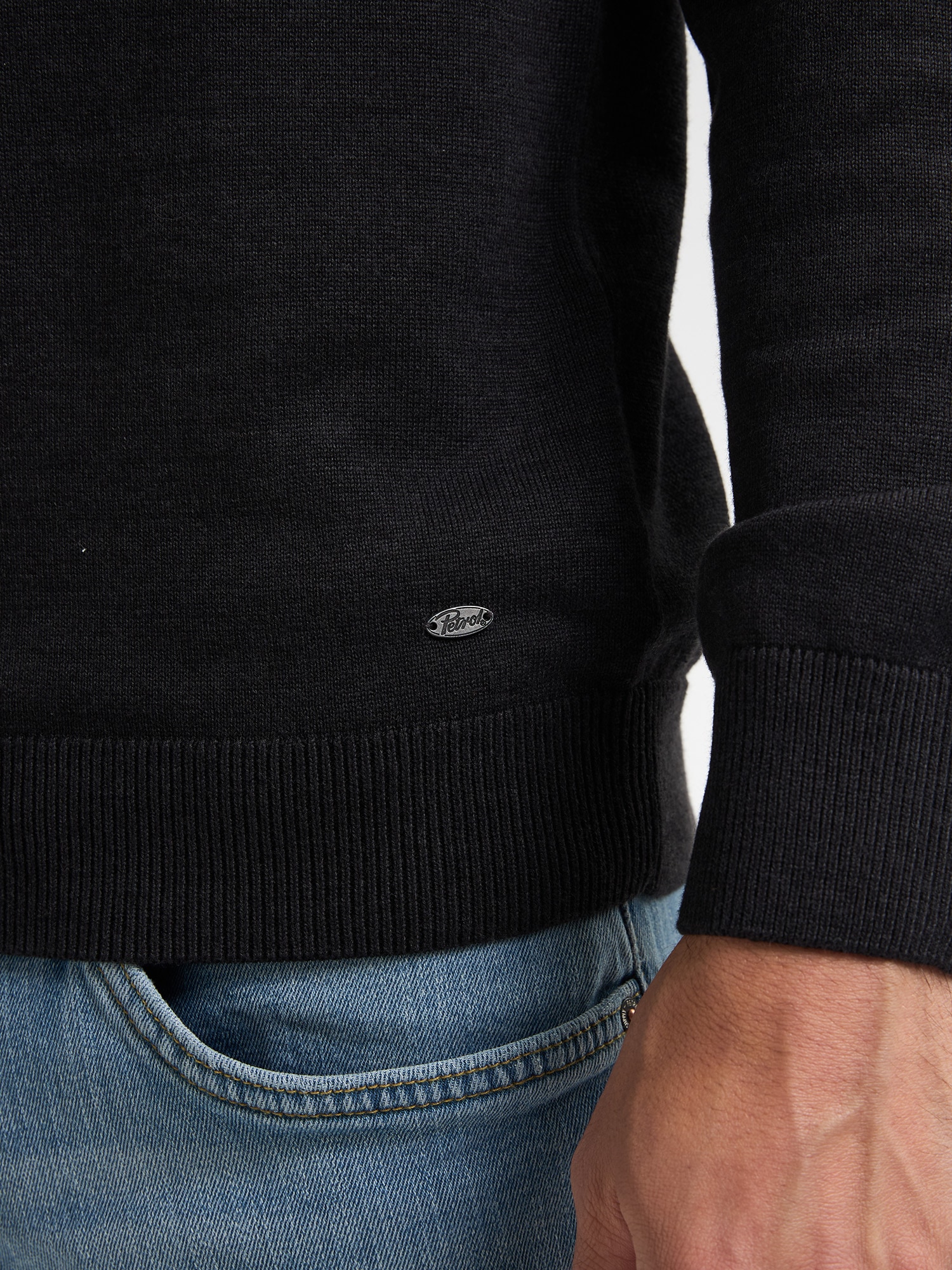 Petrol Industries Pull à col roulé »Men Knitwear Collar Basi« Pflegeleichter Materialmix mit Baumwollanteil