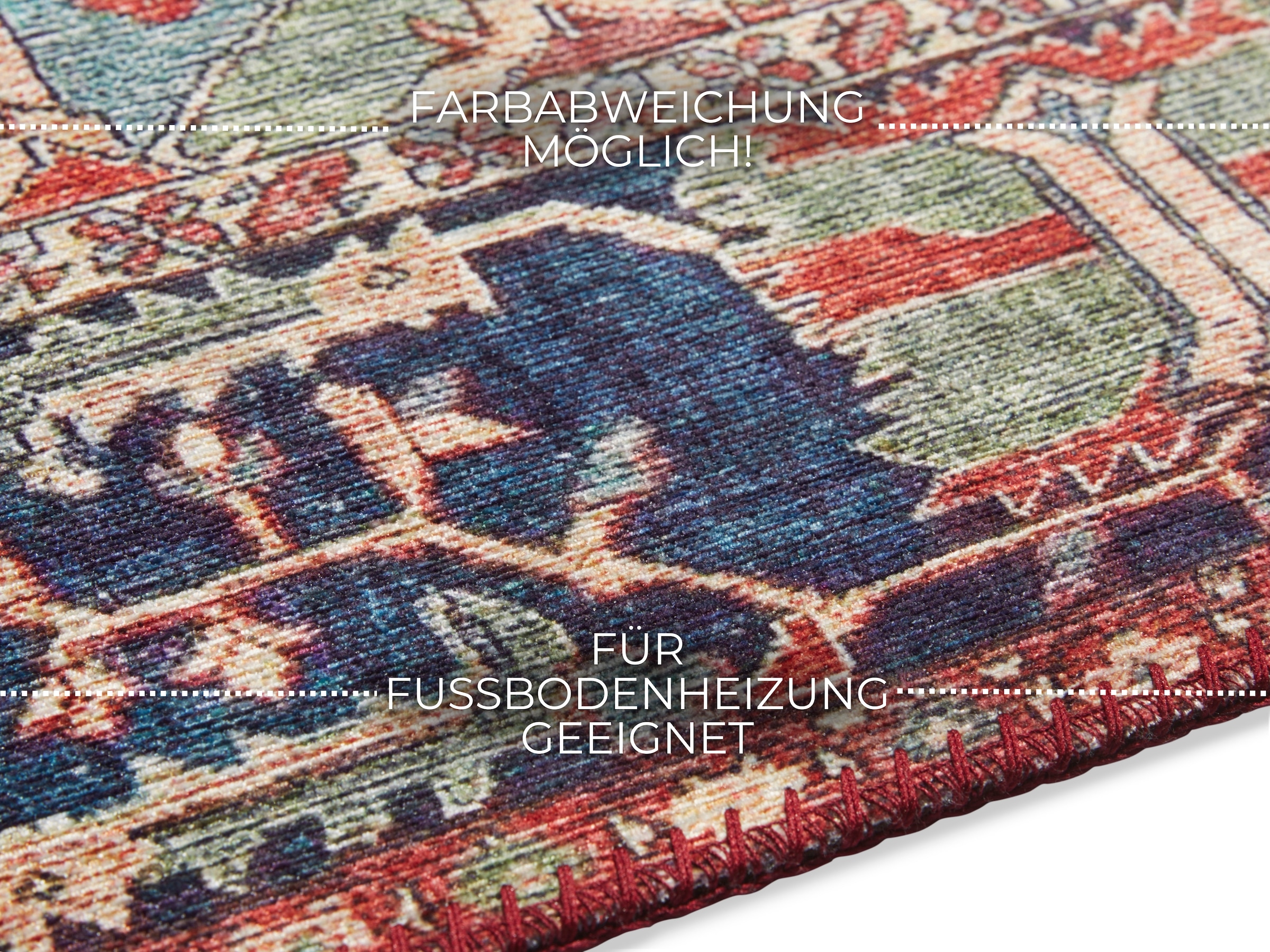 ELLE DECORATION Tapis »Hamadan« Rectangulaire 5 mm Höhe Orientalisch, Läufer, Kurzflor, Wohnzimmer, Schlafzimmer, Esszimmer