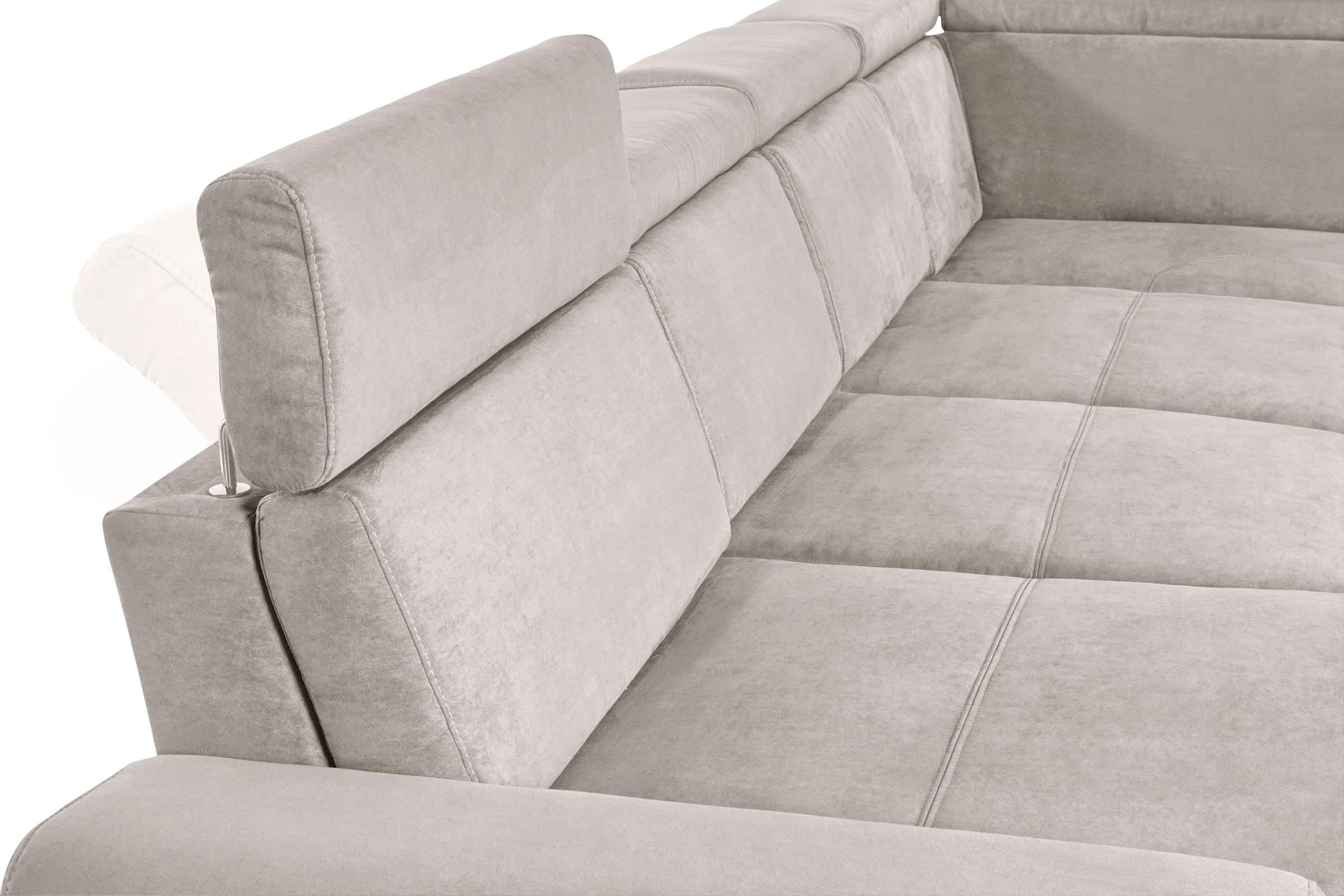 sit&more Wohnlandschaft »Gizeh U-Form« 12 cm Fusshöhe, inklusive Sitztiefenverstellung und Kopfteilverstellung