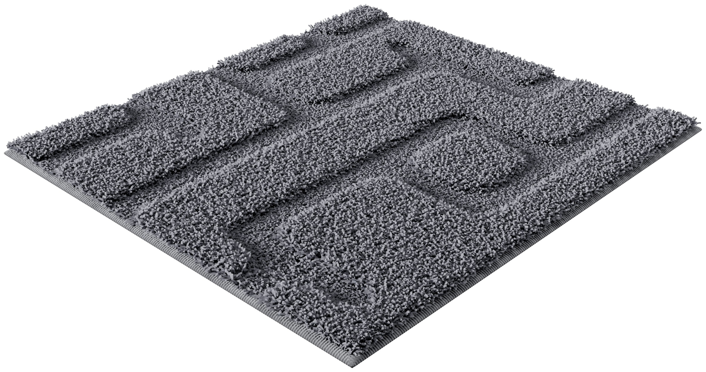 Grund Tapis de bain »Riana, Badvorleger, Badezimmer Teppich, sehr weich« Höhe 20 mm Modernes Design mit Linien in Hoch-Tief-Struktur, Made in Europe