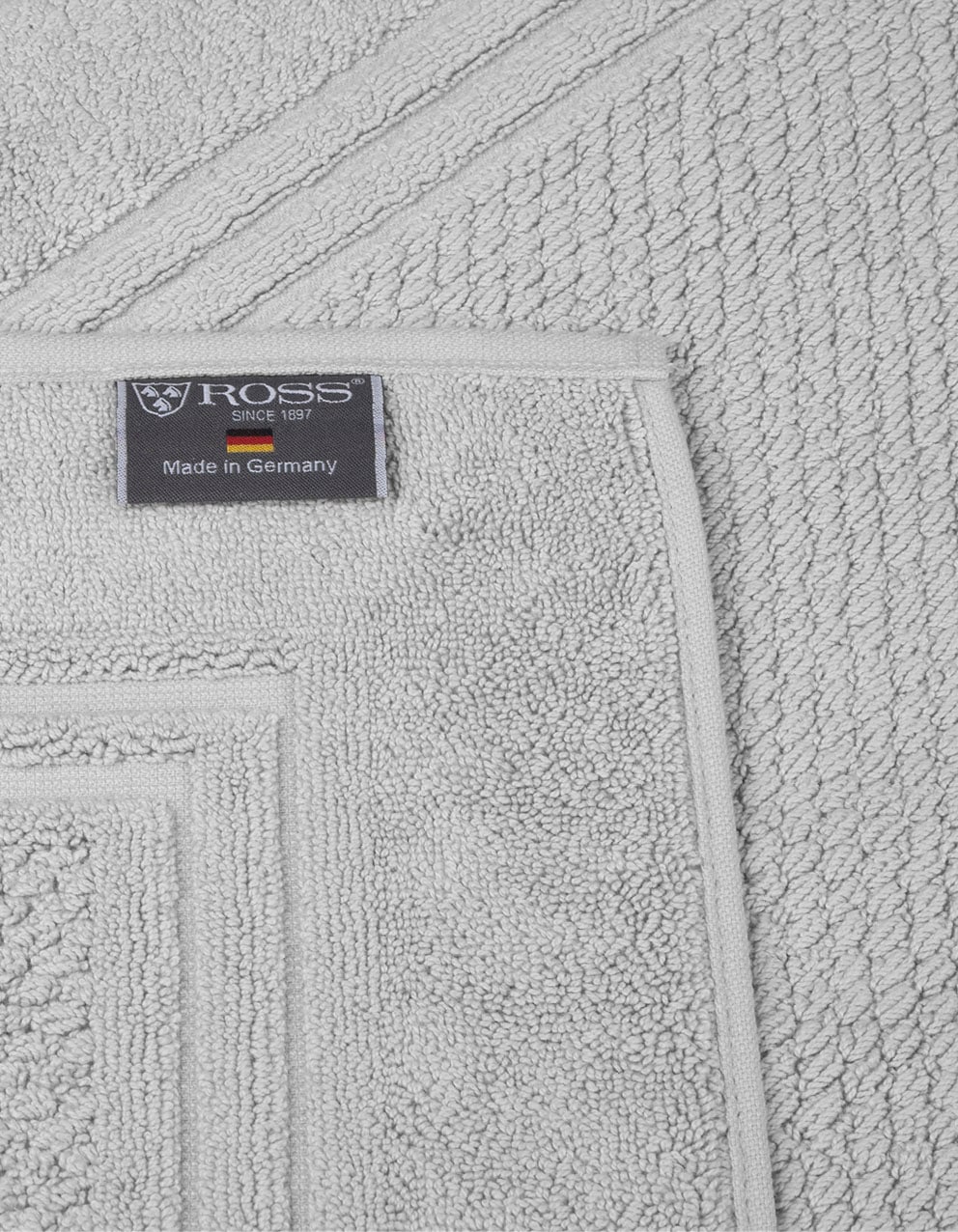ROSS Tapis de douche »Unifond« Höhe 1 mm Résistant | compatible chauffage au sol Uni avec bordure, tapis de salle de bain, lavable
