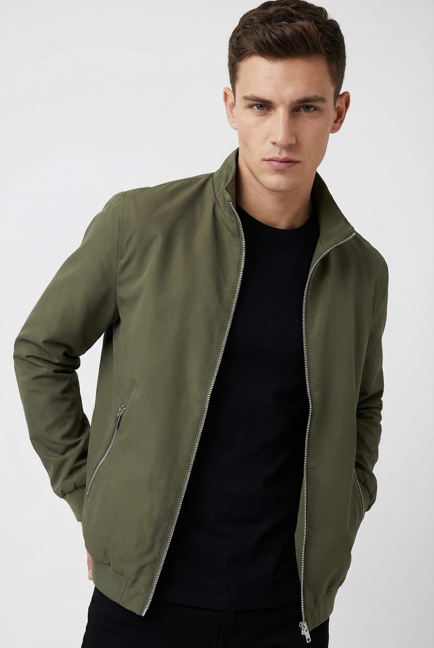 Jack & Jones PlusSize Blouson »JJERUSH HARRINGTON BOMBER NOOS PLS« Kunstfaser, regular fit