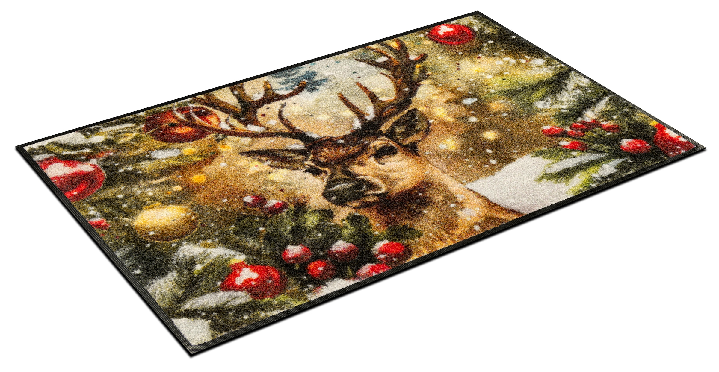 wash+dry by Kleen-Tex Fussmatte »Festive Spirit« rechteckig 7 mm Höhe waschbar und trocknergeeignet